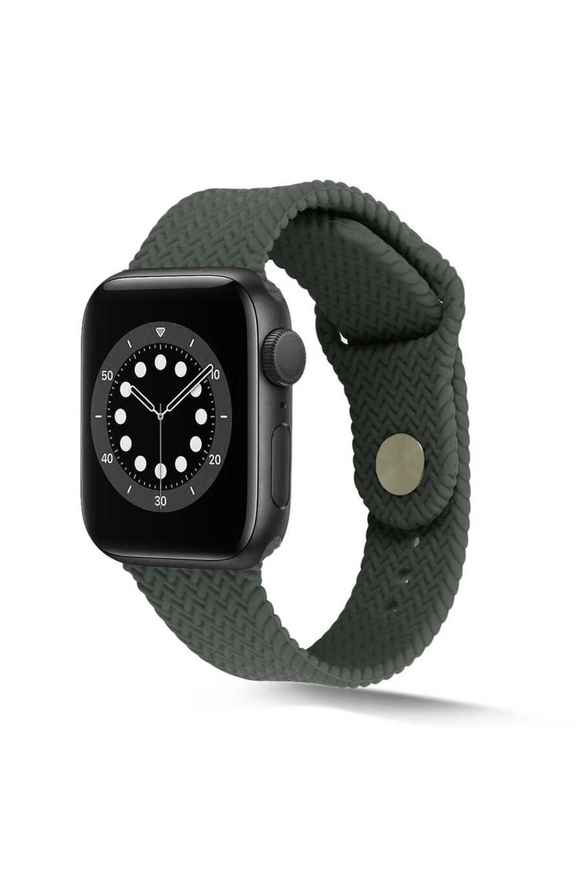 Teknodur Watch Ultra 49mm Kordon KRD-37 Uyumlu Strap Kayış TKDR- Koyu Yeşil
