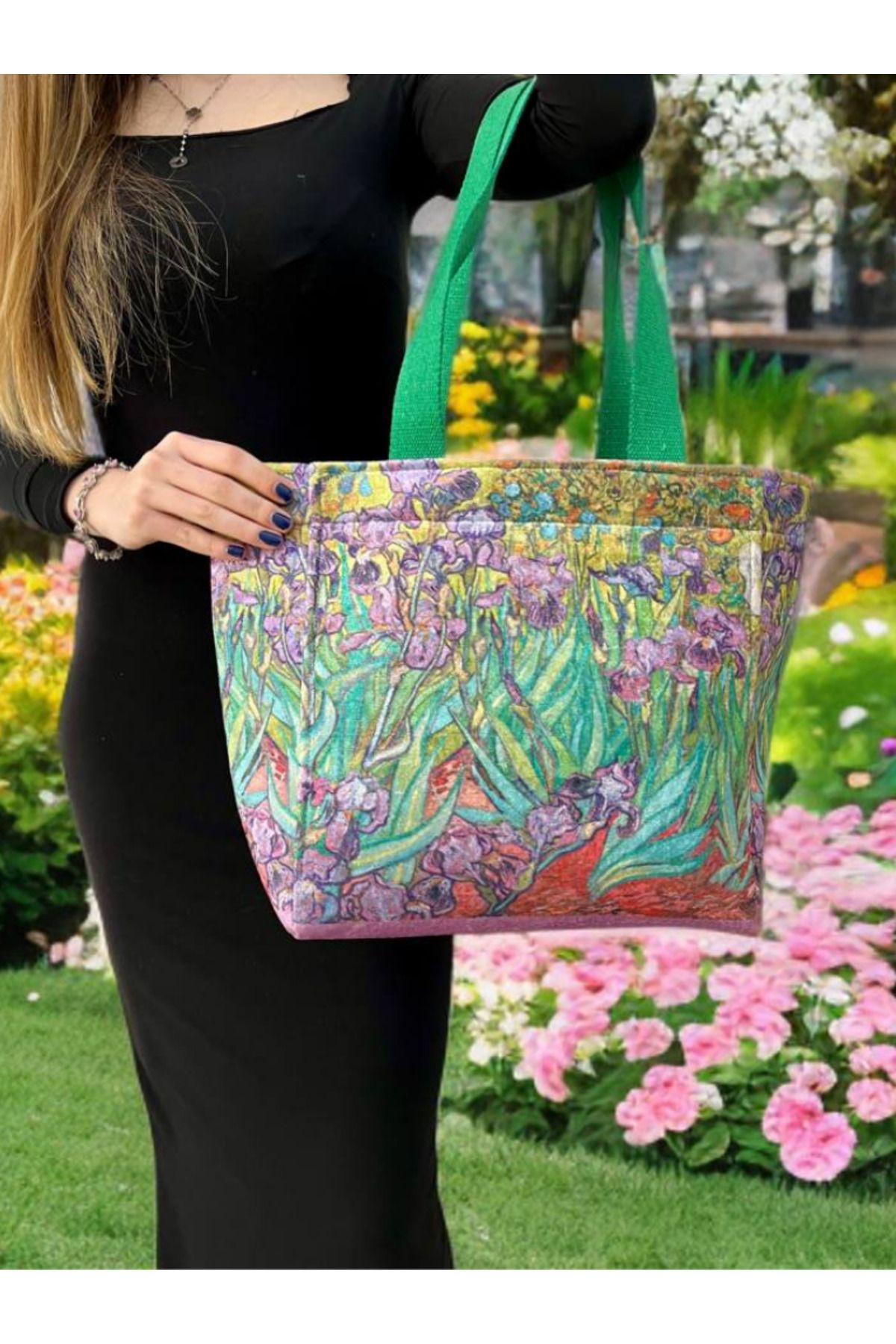 ECHARMBUTIK Van Gogh Yıldızlı Gece Kadın Çanta