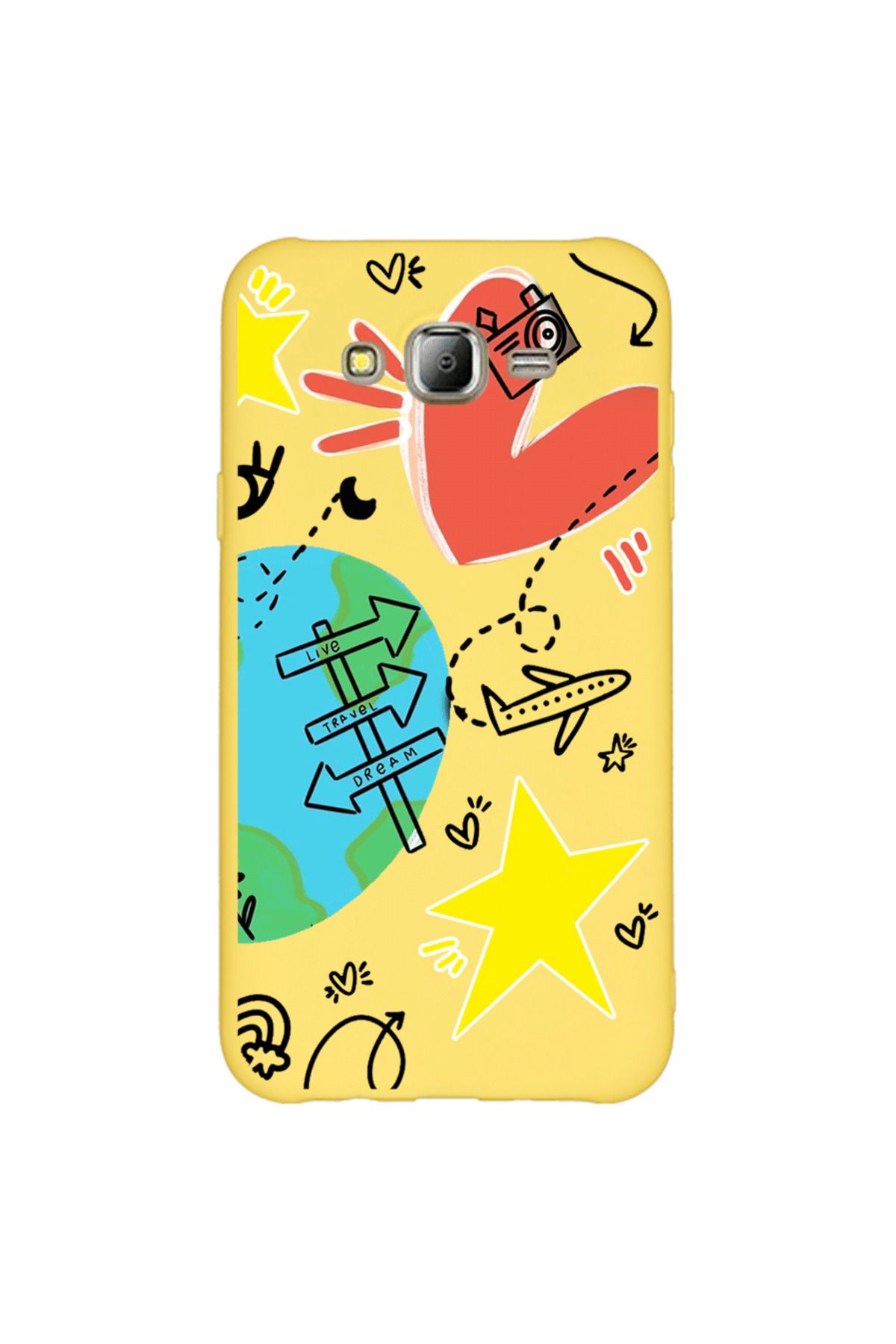 Royaleks Samsung J7 2015 Lansman Kılıf - World