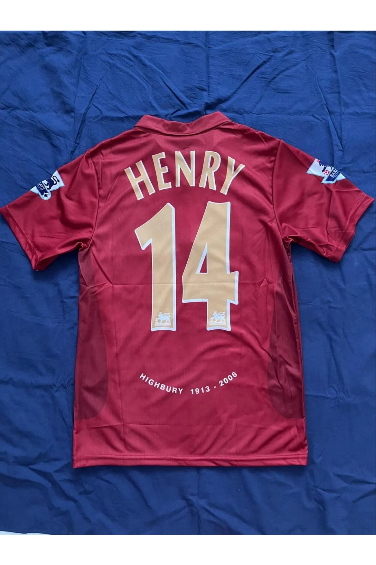 Forma Arsenal 2006-2007 Henry Q2 14 Numaralı Yakalı Nostalji Yetişkin Forma
