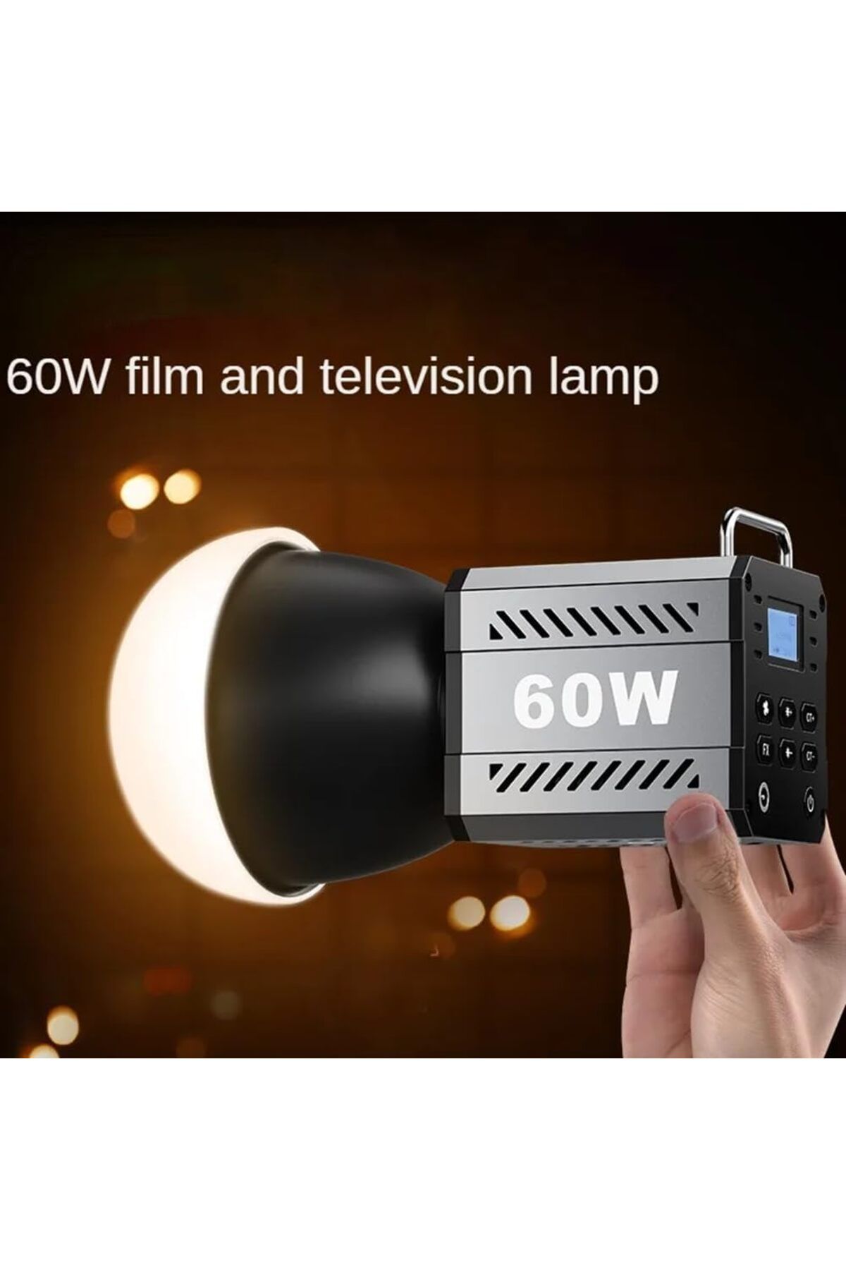 Deyatech 60W COB Dim Video Işığı 2700-6500K Fotoğraf Stüdyosu Film Kamera için LED Işık Canlı Film Çekimi