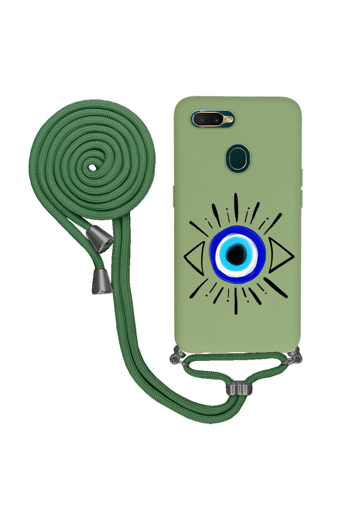Royaleks Oppo A5s İpli Lansman Kılıf - Eyes 2