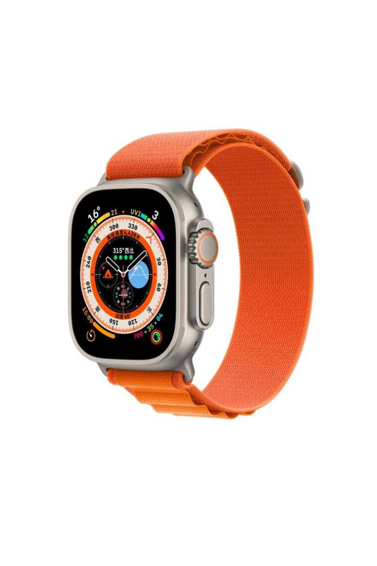 Teknodur Watch 44mm Uyumlu KRD-74 Hasır TKDR Kordon-Turuncu
