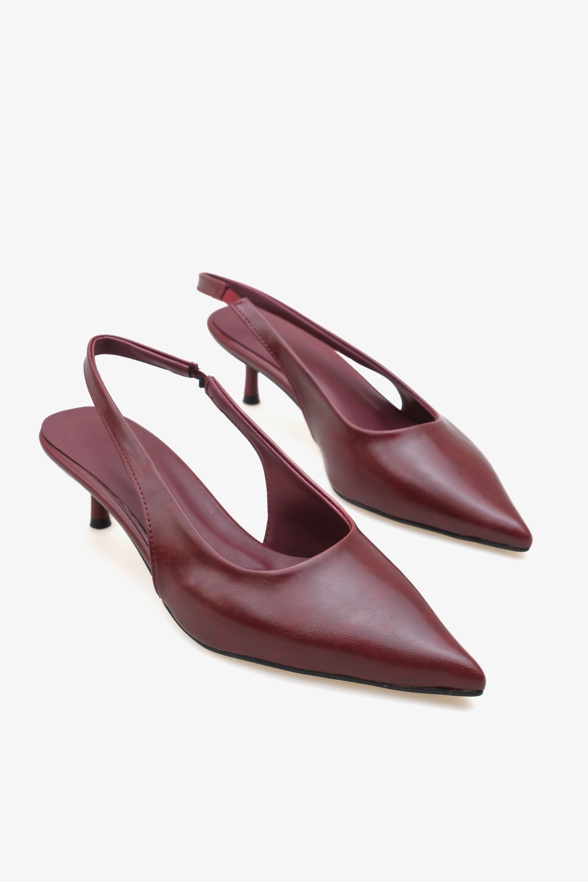 Liza Shoes ADA Kadın Sivri Burun Arkası Açık Topuklu Ayakkabı A006-K4398