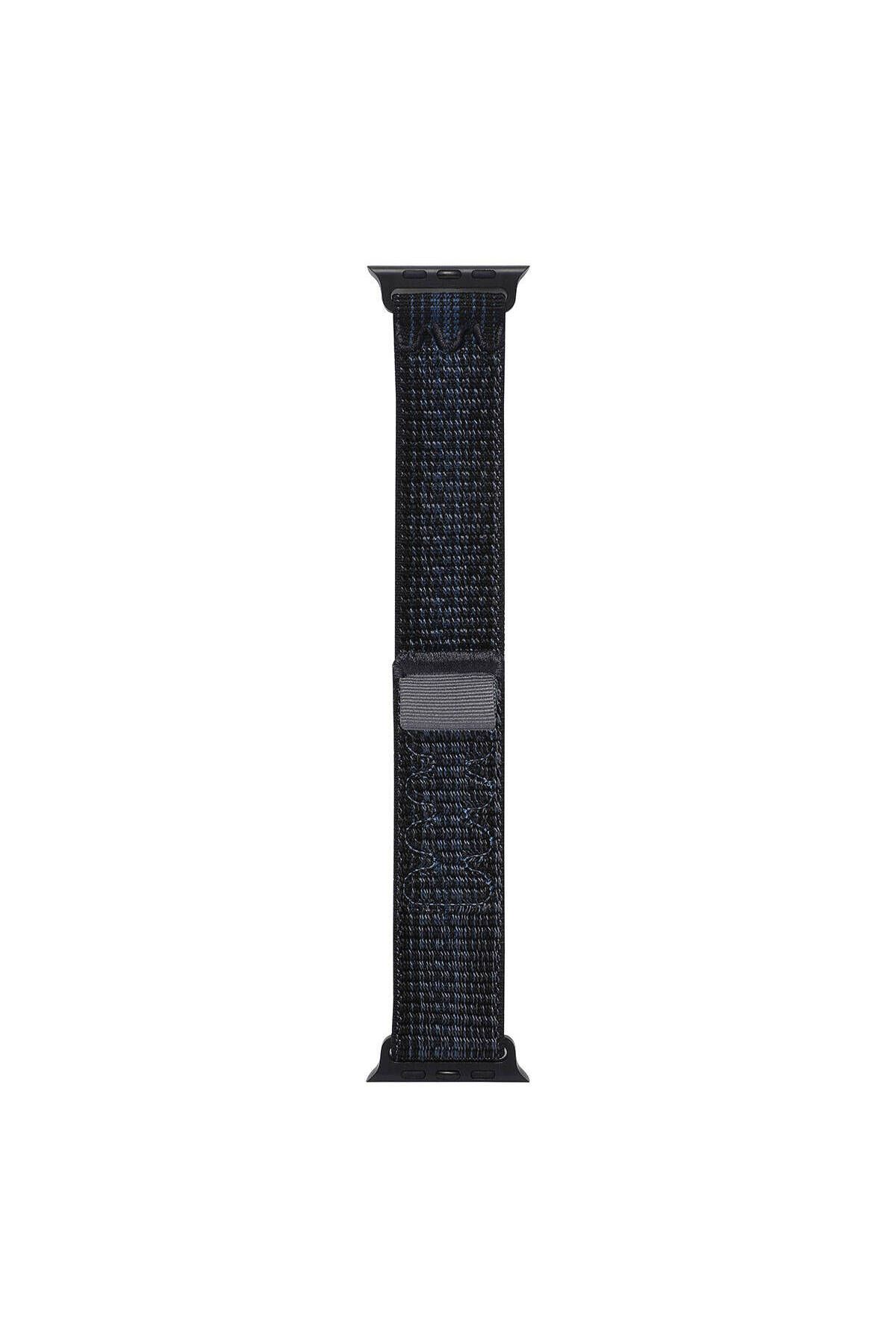Teknodur Watch 44mm Uyumlu KRD-91 Hasır Kordon Strap Kayış TKDR- Siyah