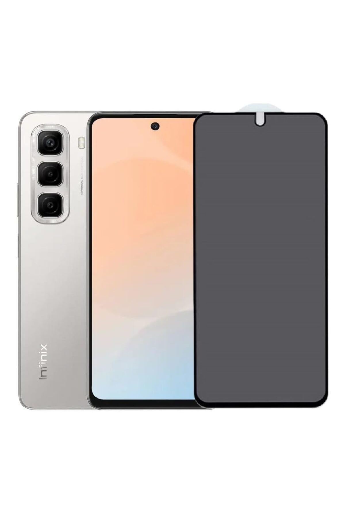 aheaks Infinix Hot 50 Nano Hayalet Ekran Koruyucu Nano Cam - Kamera Kısmı Açık