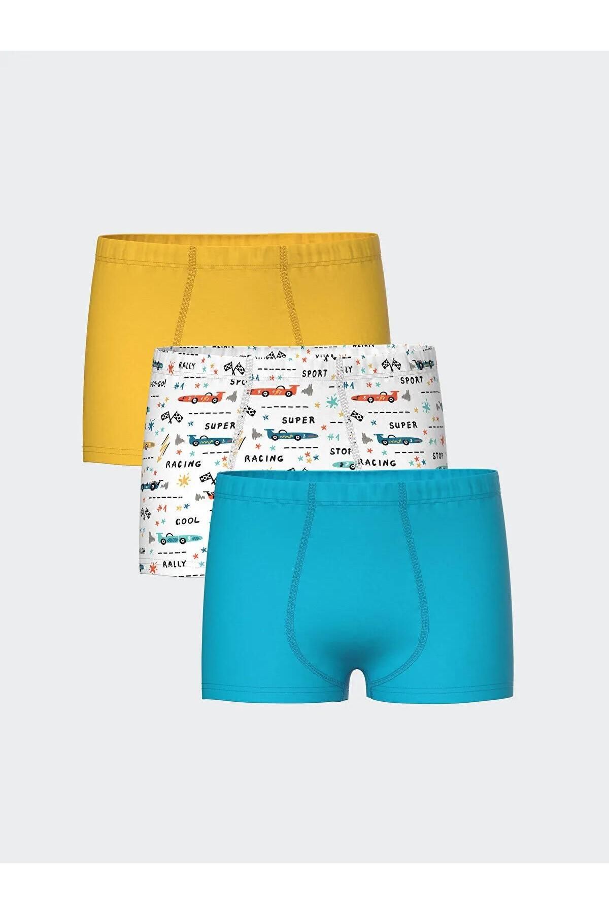 LC Waikiki LCW Kids Baskılı Erkek Çocuk Boxer 3'lü (S5)