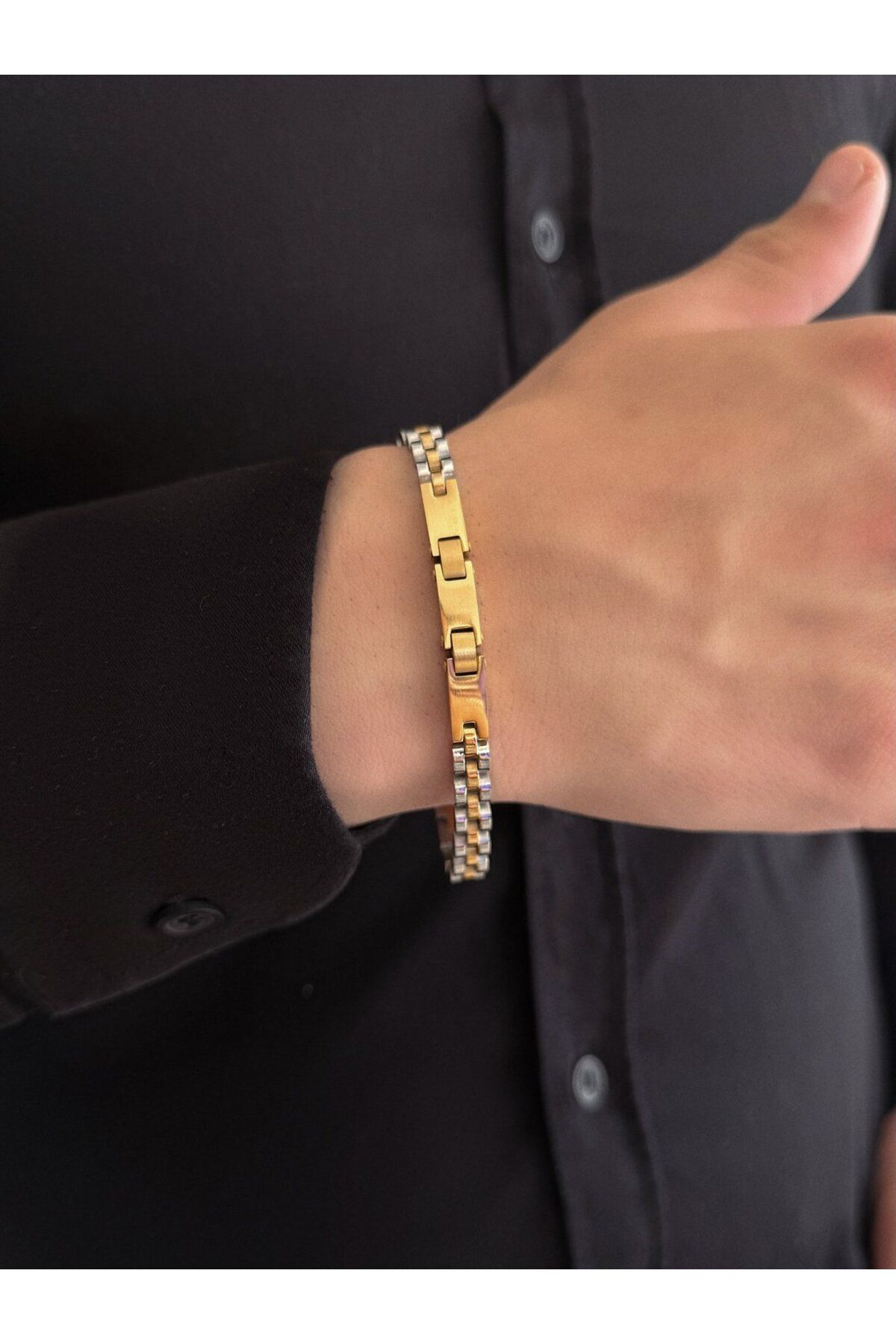 h&b design jewel Çelik Gold Charisma Bileklik