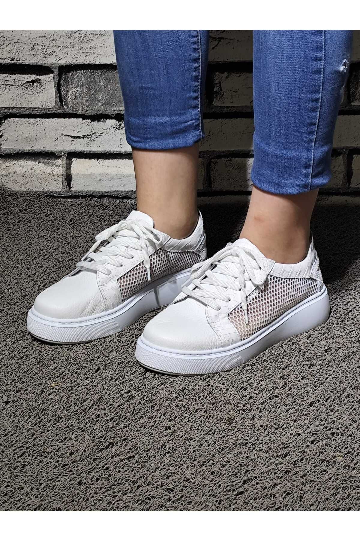 NOUVA1 %100 HAKİKİ DERİ SPOR AYAKKABI (SNEAKERS)