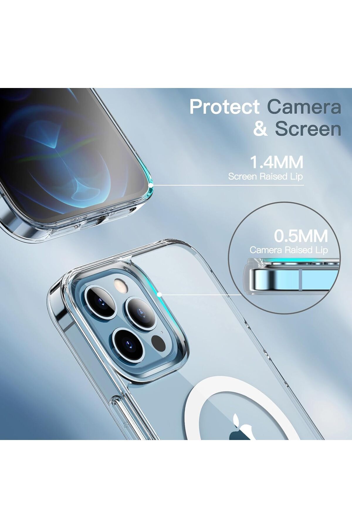 Generic-Magnetic Case for iPhone 14 PRO MAX (6.7") – MagSafe, Shockproof Bumper , Clear Anti-Scratch Case 11
