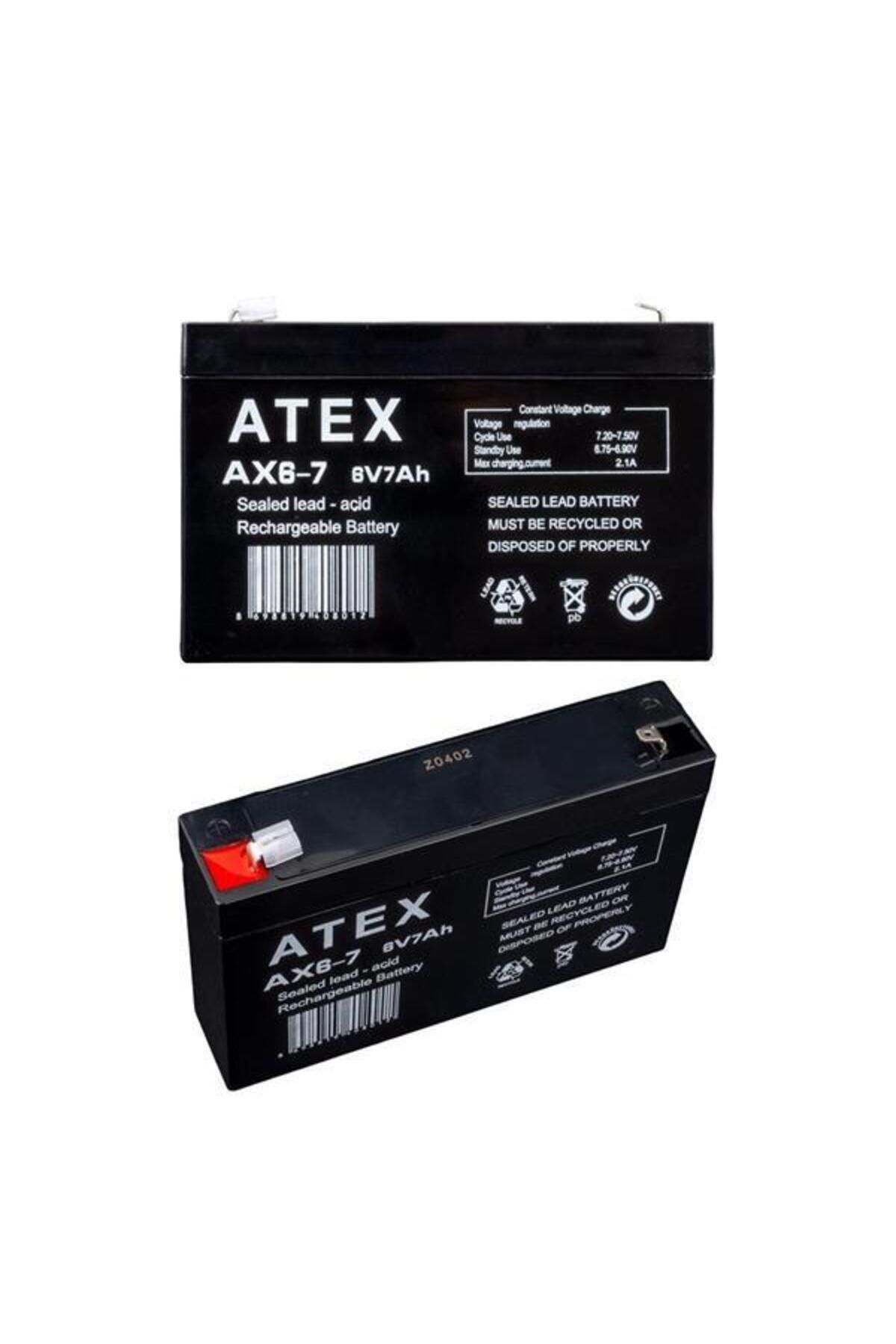 Modafiks Atex 6 Volt - 7 Amper Akü (150 X 50 X 94 Mm)