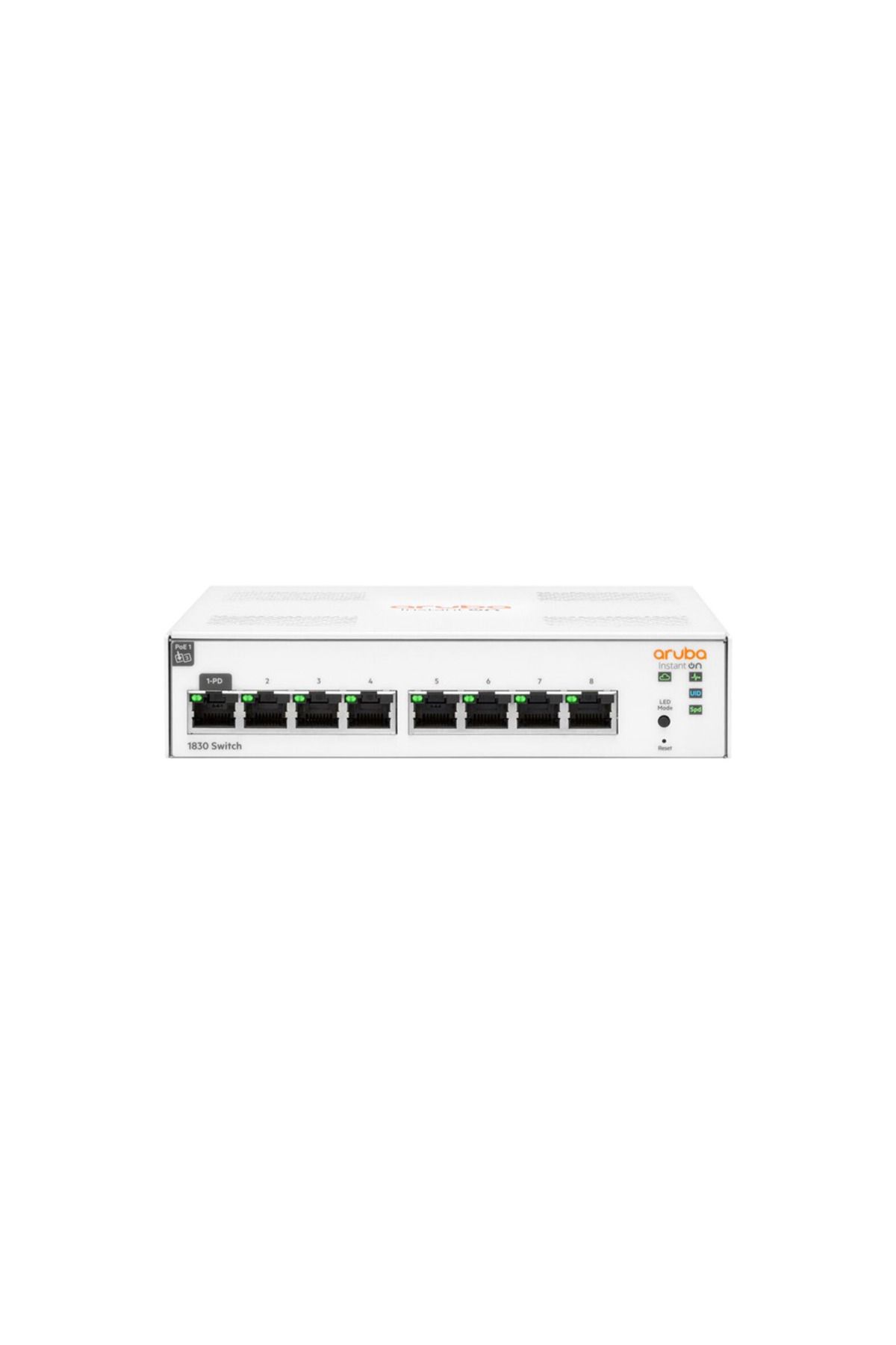 HP Aruba Instant On, JL810A 1830-8G, 8Port, GigaBit, Yönetliebilir, Rack Mount Switch