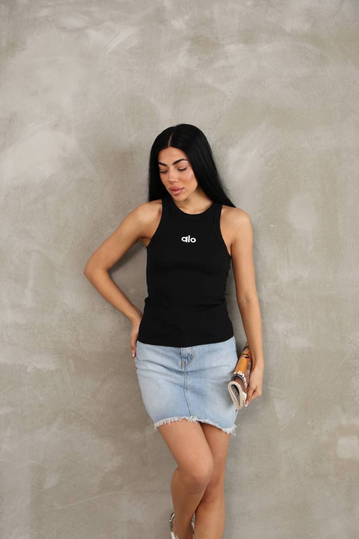 Butik Basic Halter Yaka Body Atlet