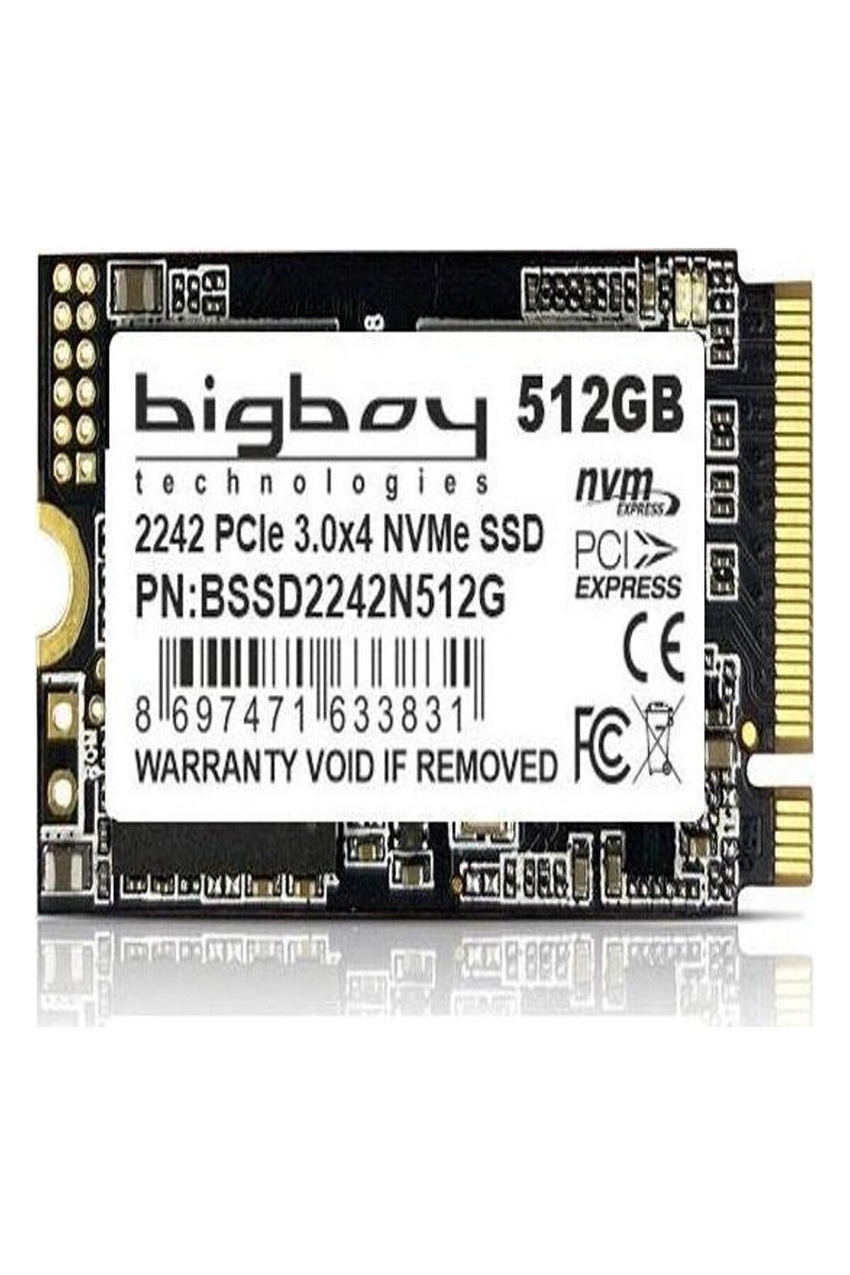 Bigboy 512GB 22x42mm PCIe 3.0 x4 M.2 NVMe Notebook SSD