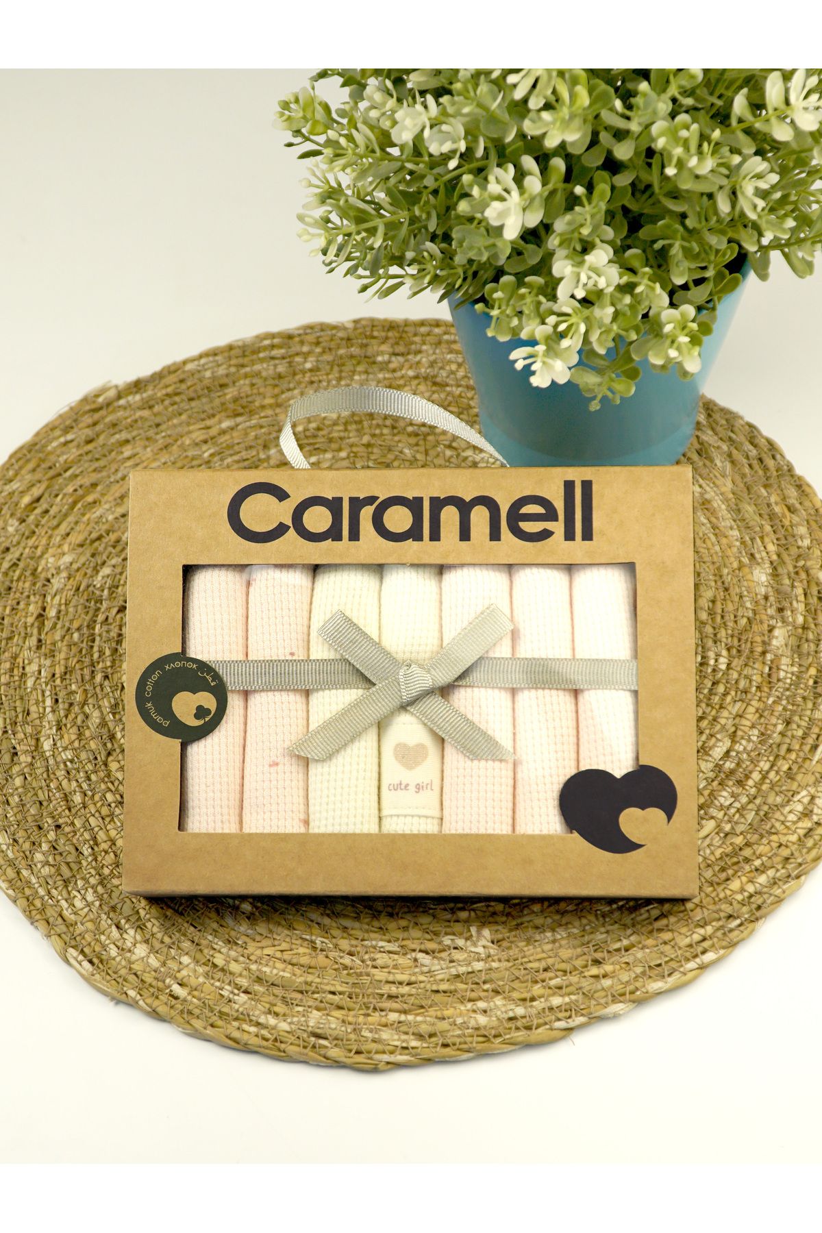 Caramell Organik Ağız Mendili 7 Li
