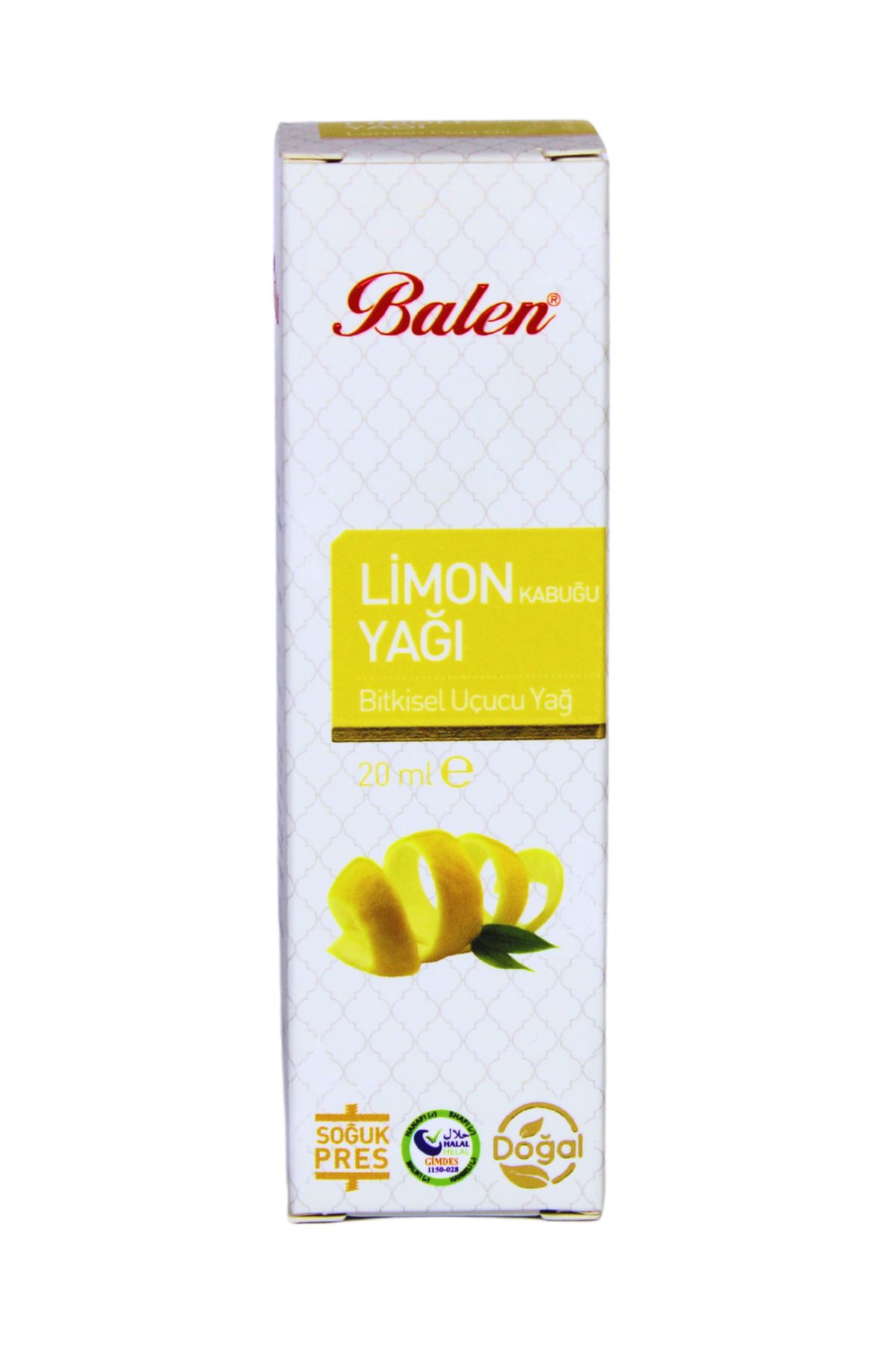 GÜLCE LOKMAN HEKİM AKTAR BALEN LİMON KABUĞU YAĞI 20 ML