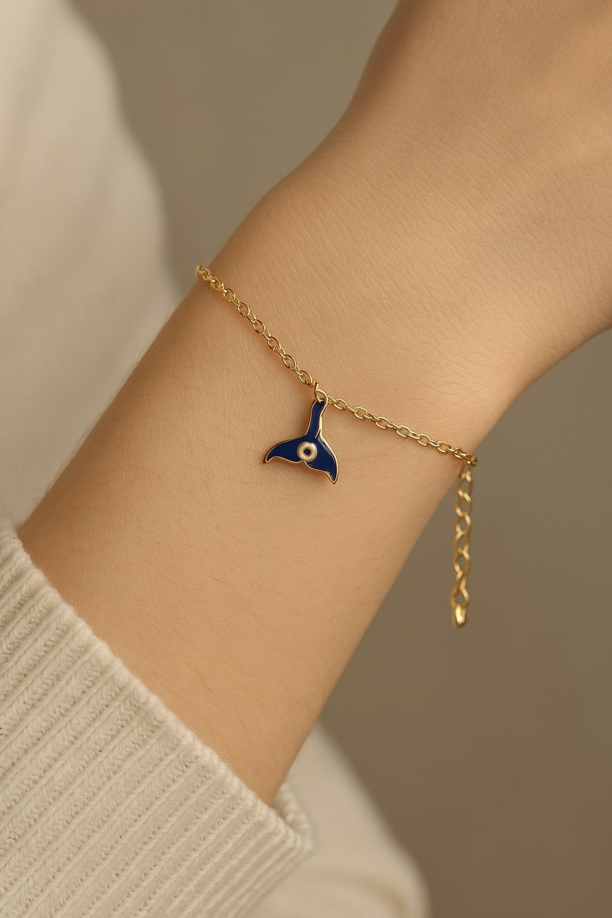 Feron accessories Nazar Boncuk Gold Bileklik