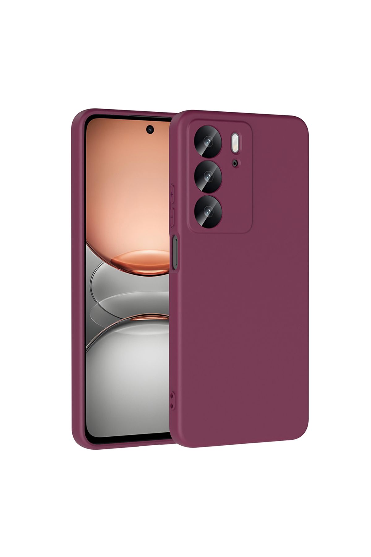 Rivor Realme C75 4G Uyumlu Kılıf Kamera Çıkıntılı İpeksi Yumuşak Dokulu Dayanıklı Lansman Kapak
