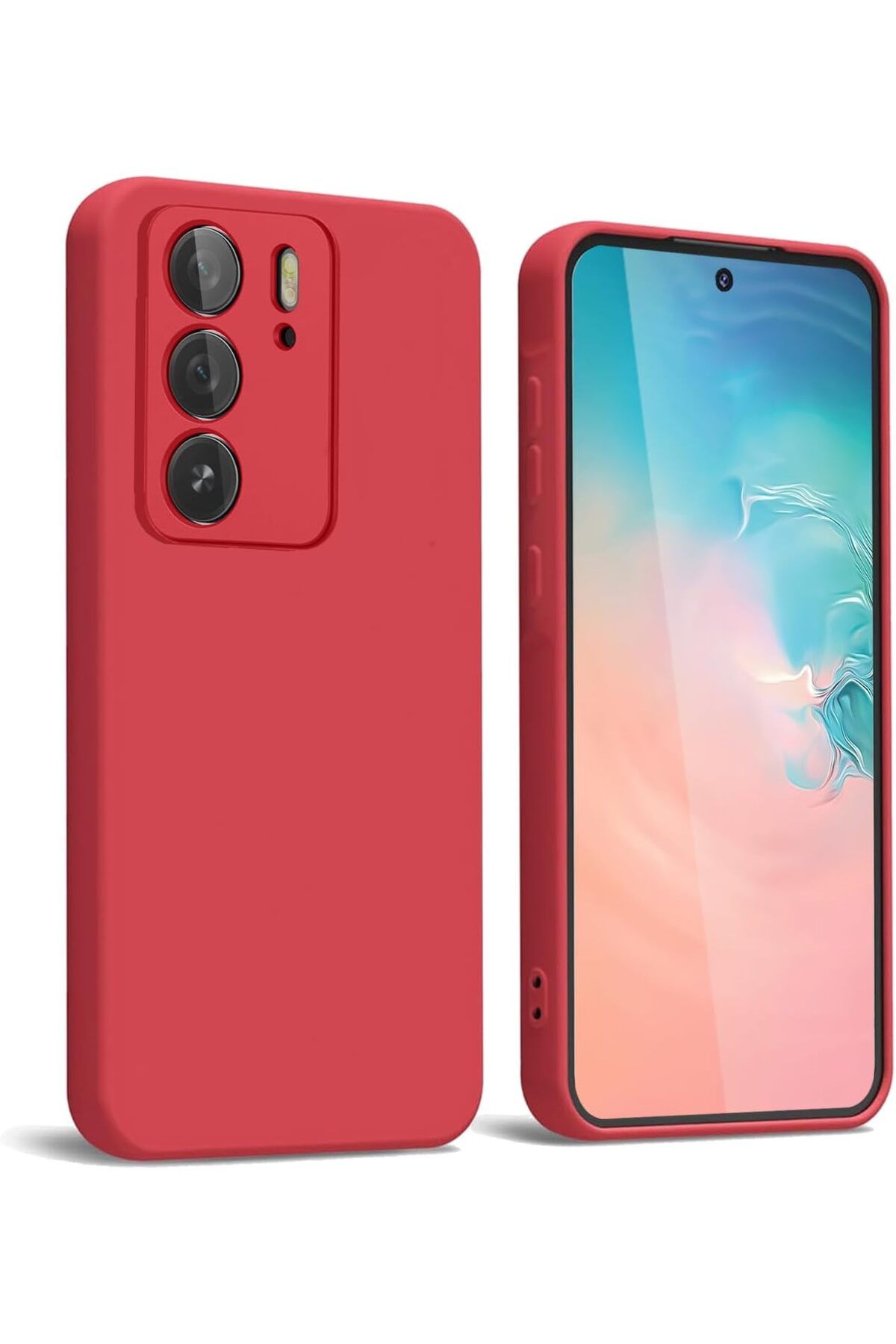 Rivor Realme C75 4G Uyumlu Kılıf Kamera Çıkıntılı İpeksi Yumuşak Dokulu Dayanıklı Lansman Kapak