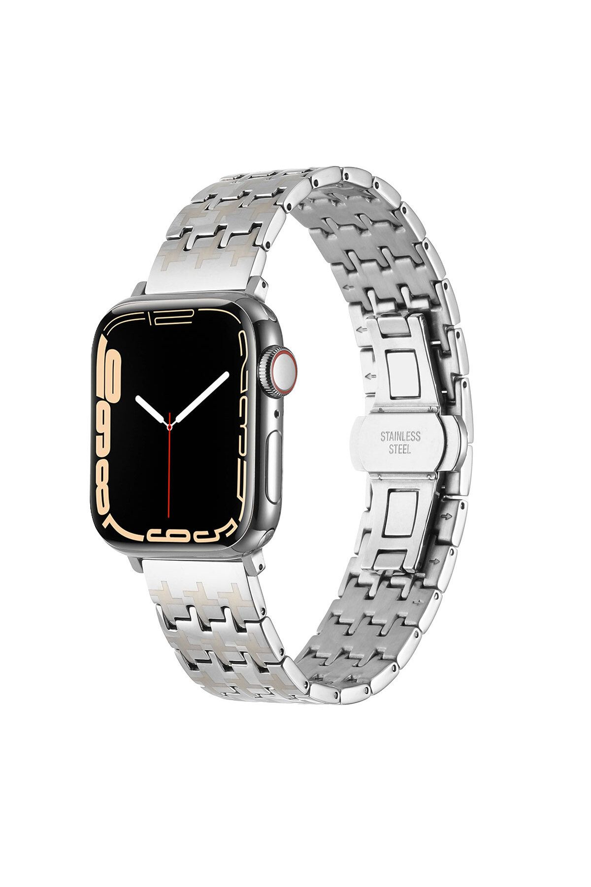 Teknodur Watch 42mm Uyumlu KRD-86 Metal TKDR Kordon-Gümüş