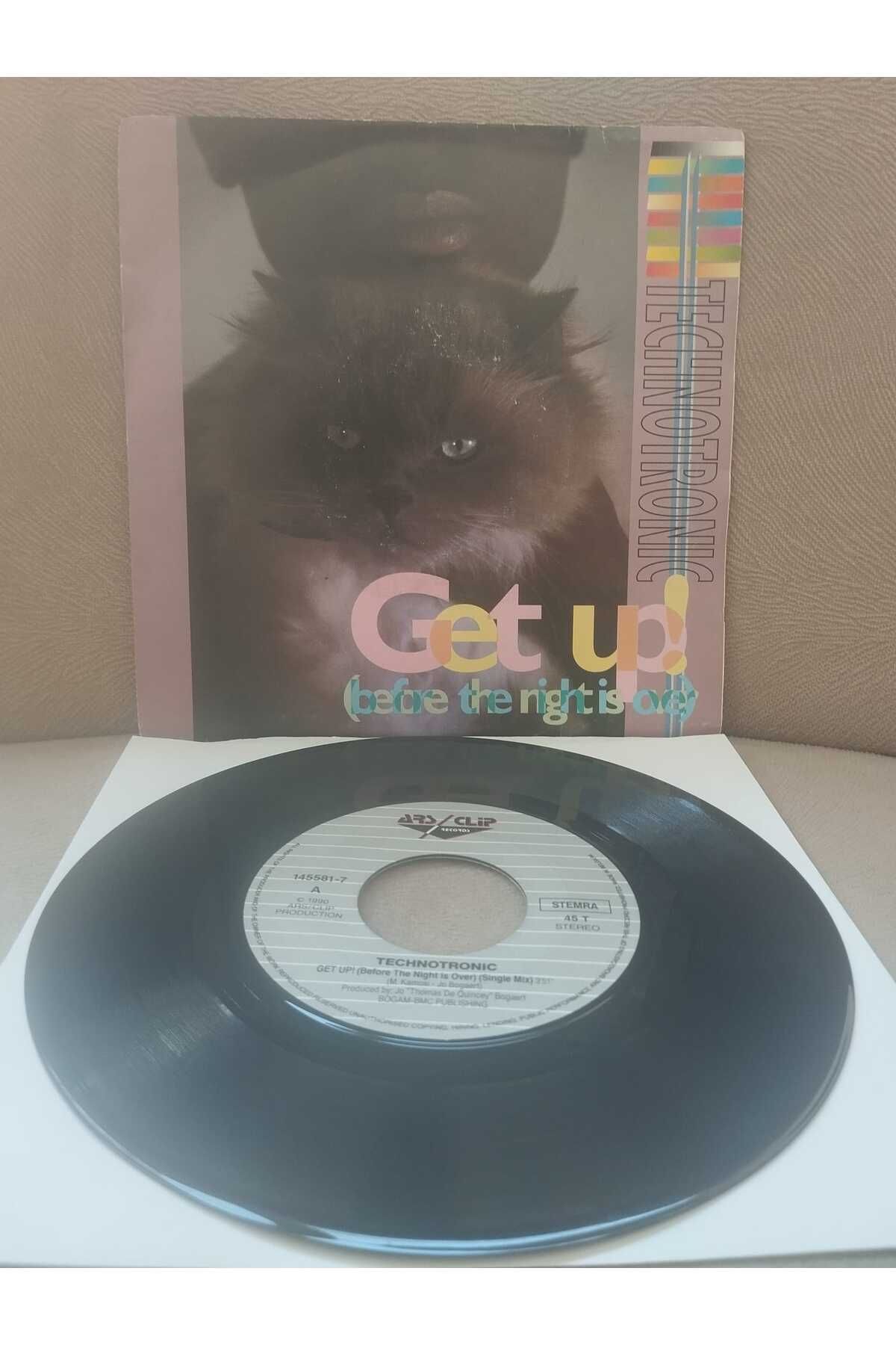 Plakperest TECHNOTRONIC - Get Up! (Before The Night Is Over) - 1990 Benelux Basım 45lik Plak-2.EL