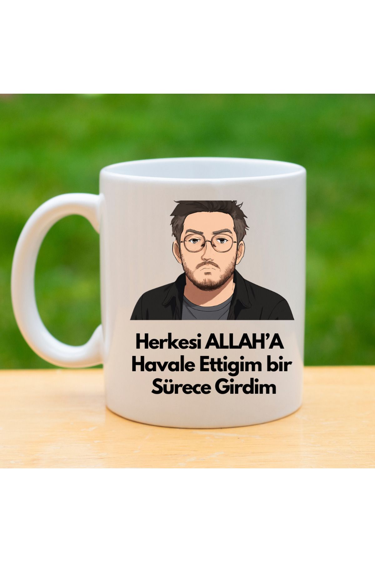 Tu&Se Candles Herkesi Allah’a Havale Ettim Kupa – Anlamlı Söz, Kalıcı Baskı, Hediye Seçeneği