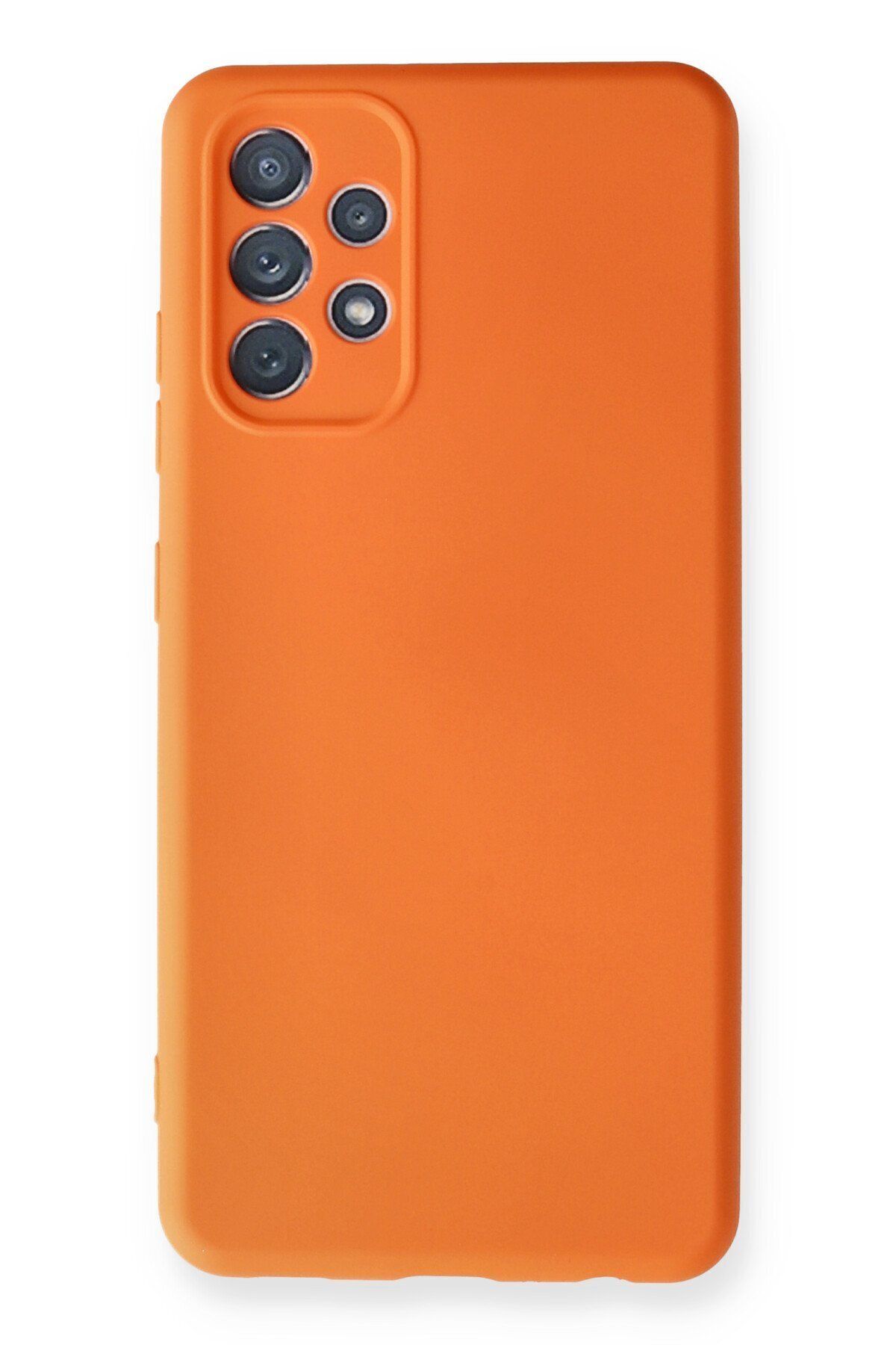 cepmoda Samsung Galaxy A32 Telefon Kılıfı - Lansman, iÇi Süet/Kadife, Soft v2 - TURUNCU