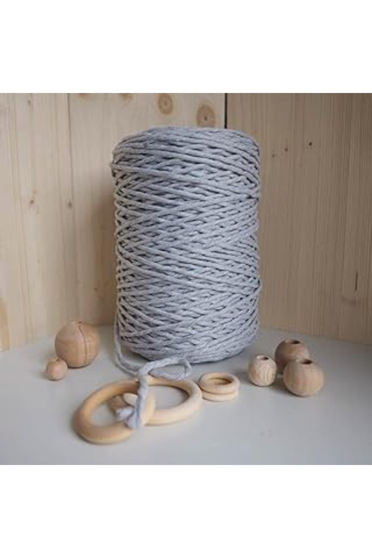 NETWORK ART Benim Marifetlerim - Gri Büklüm Makrome ipi 4 mm 250 Gam