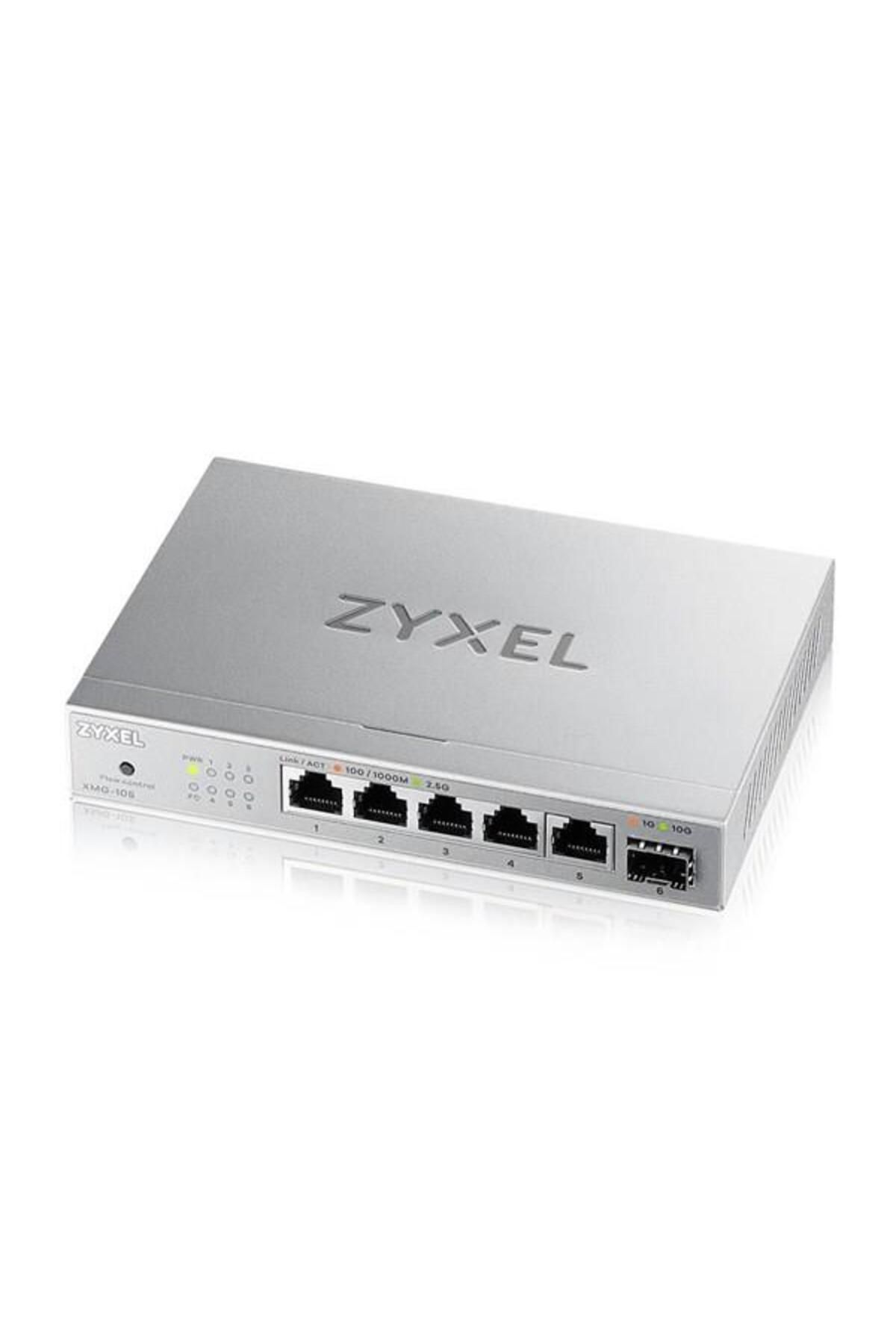 ZyXEL 5port XMG-105 2.5 GIGABIT 1-SFP 10GBE YÖNETİLEMEZ SWITCH
