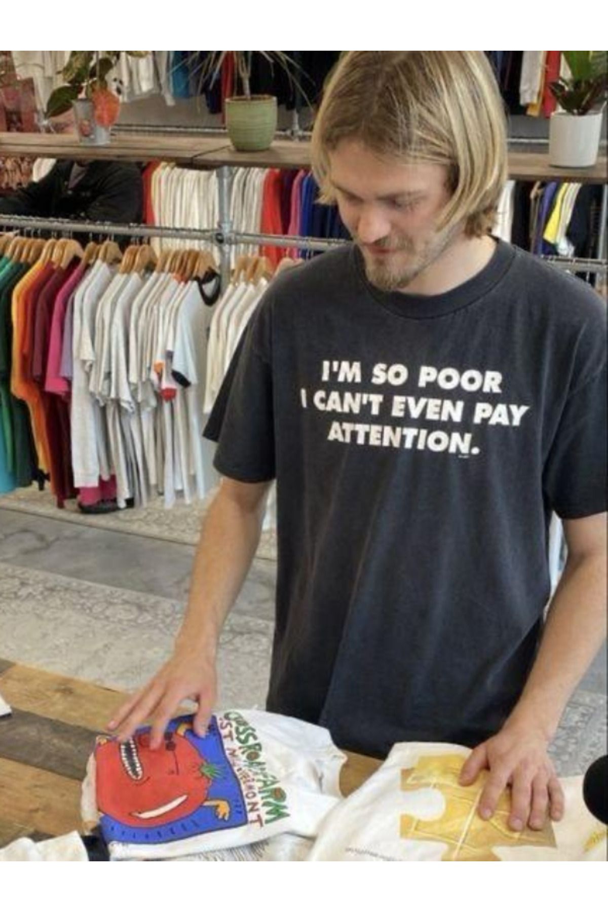 DEEFWEAR DREICH I'M SO POOR BASKILI TSHIRT