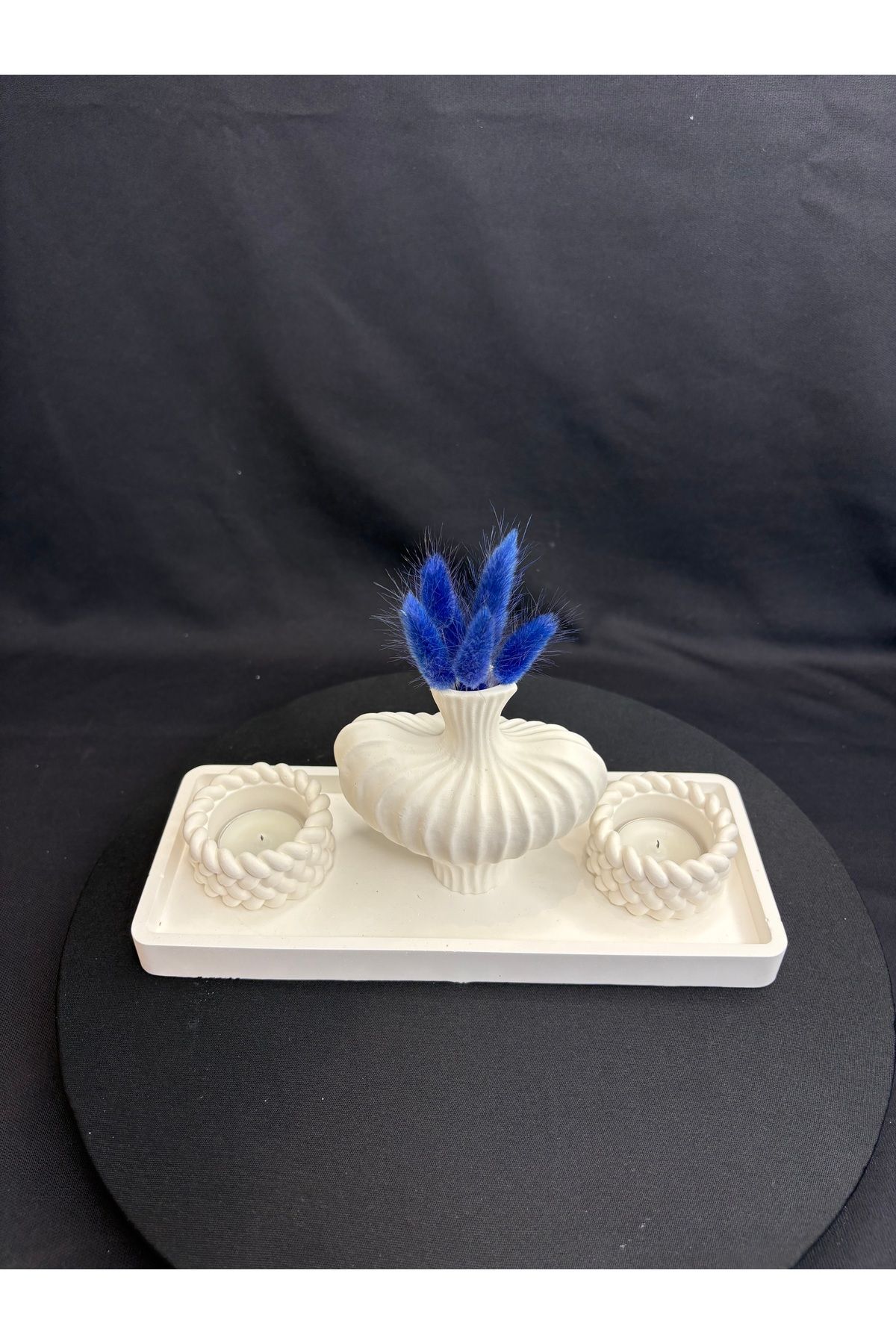 Home Tea Light Mum ve Vazo Seti