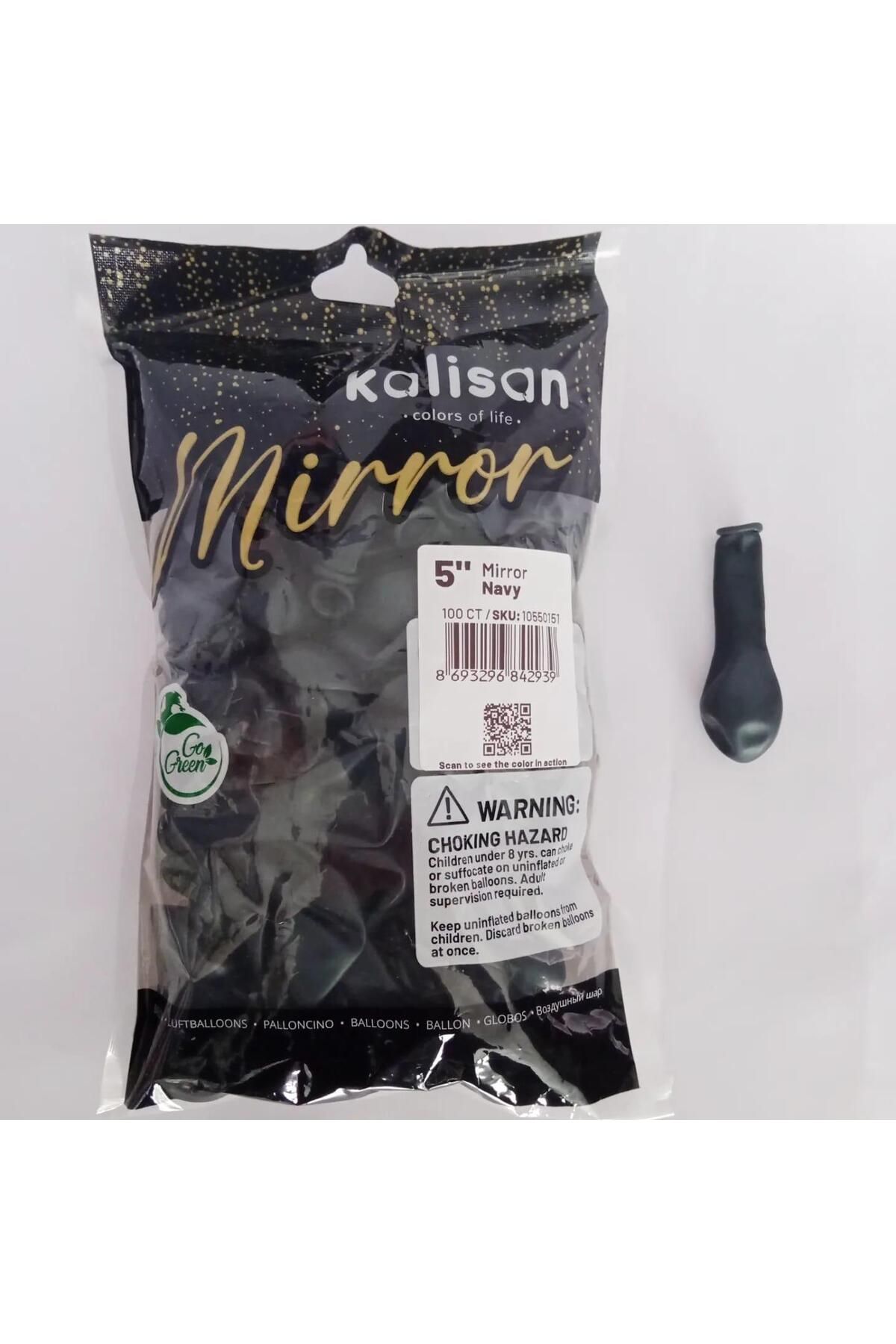 Parti Düşleri 5 İNÇ KROM BALON NAVY 100 LÜ