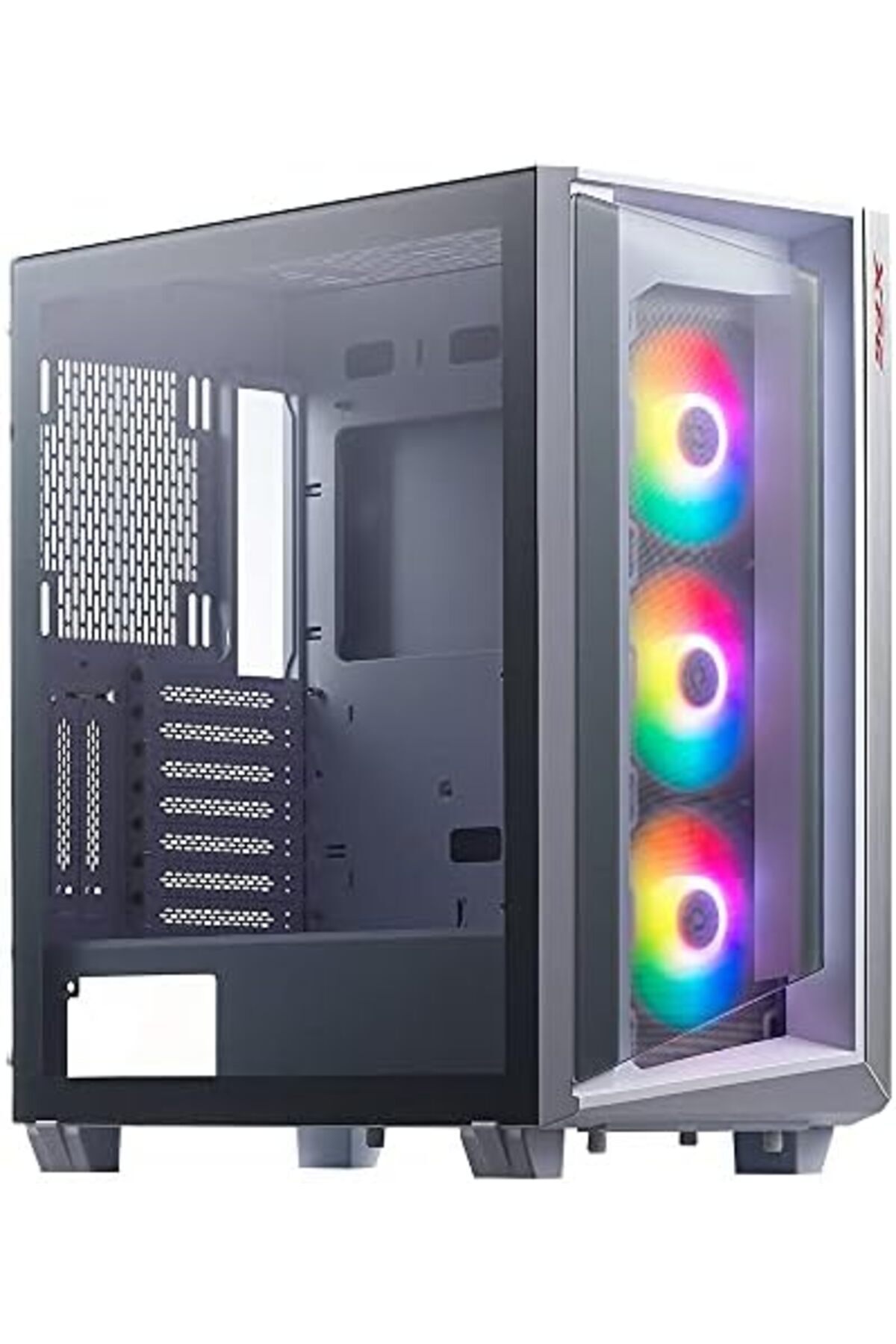 XPG-Cruiser Mid-Tower Aluminum Frame Tempered Glass Panel with Removable Dust Filter PC Case Include 1