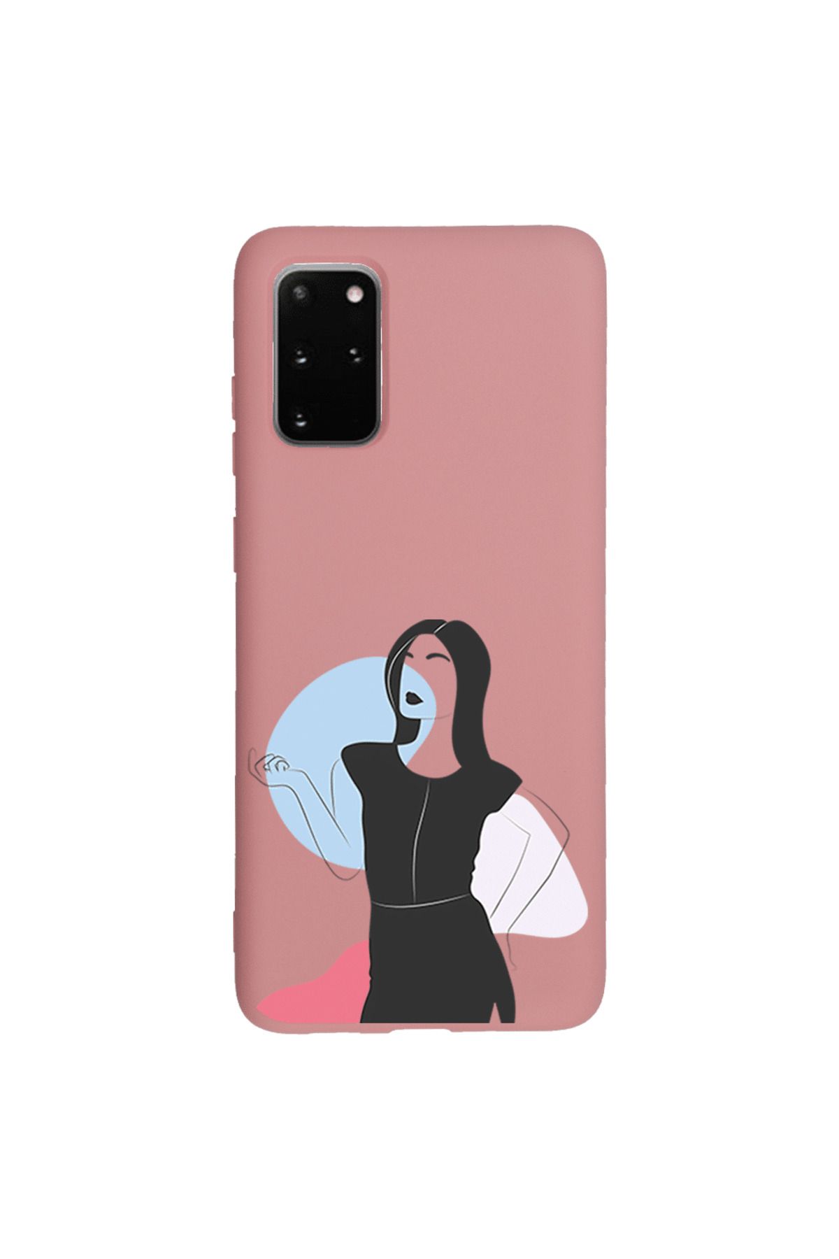 Royaleks Samsung S20 Plus Lansman Kılıf - Art Woman 1