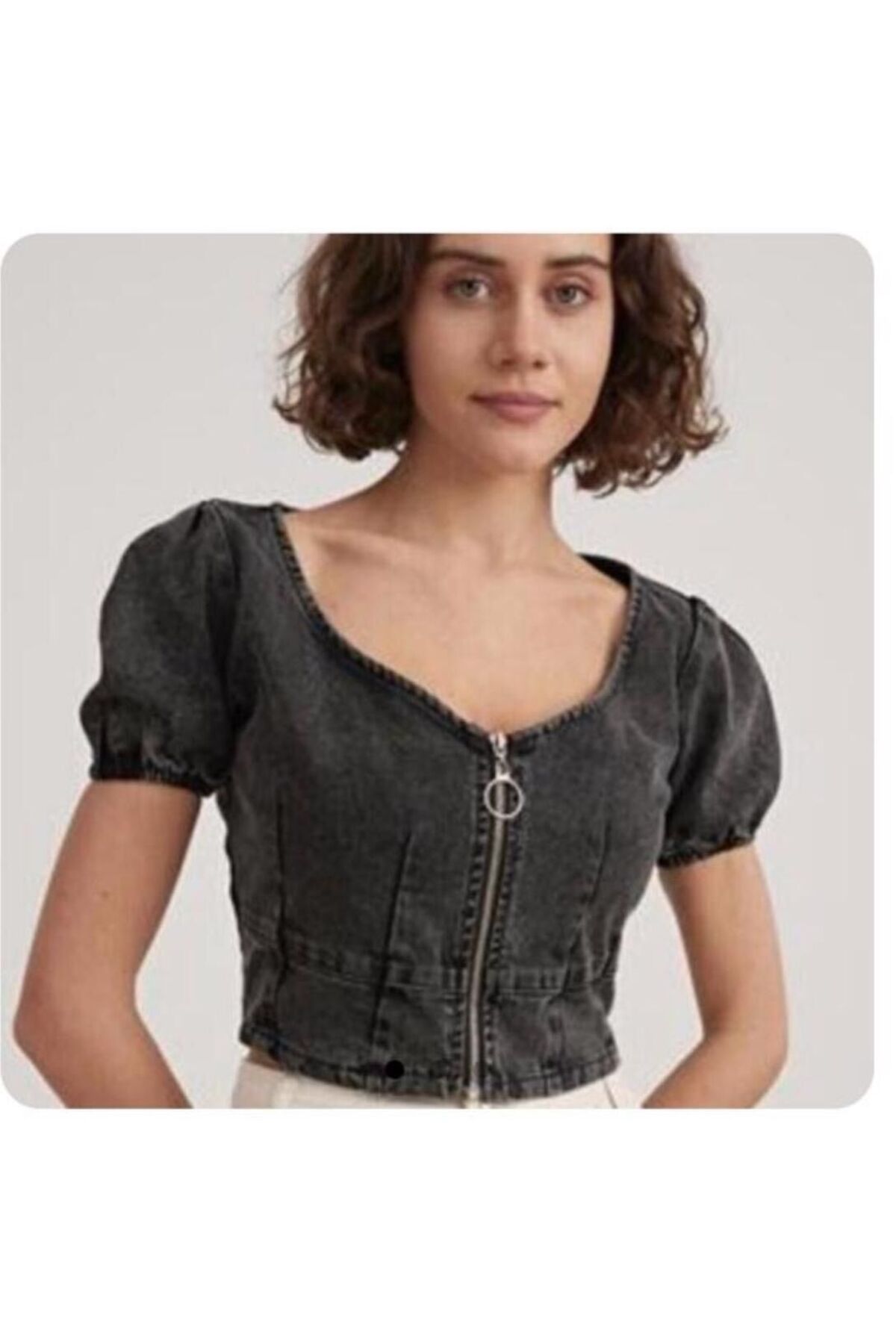NUVANTO CROP-Siyah - M
