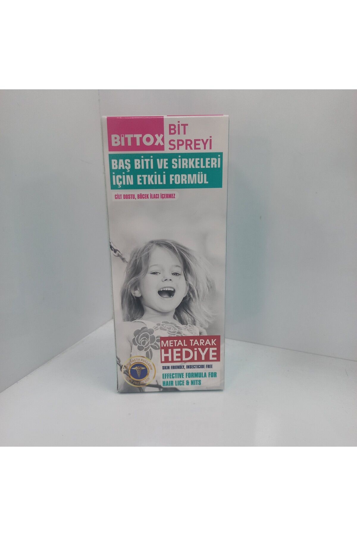 Bittox Saç Biti ve Sirkeleri Spreyi Ilacı 100 ml Baş Biti MetalTarağı