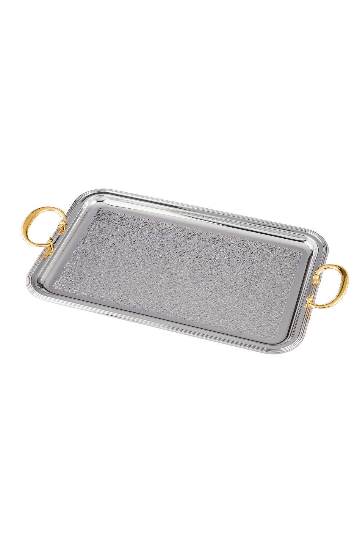 Dania-A set of 3 trays in different sizes with high-quality metal, with 3 pieces to welcome and add a touch to the presentation. 3
