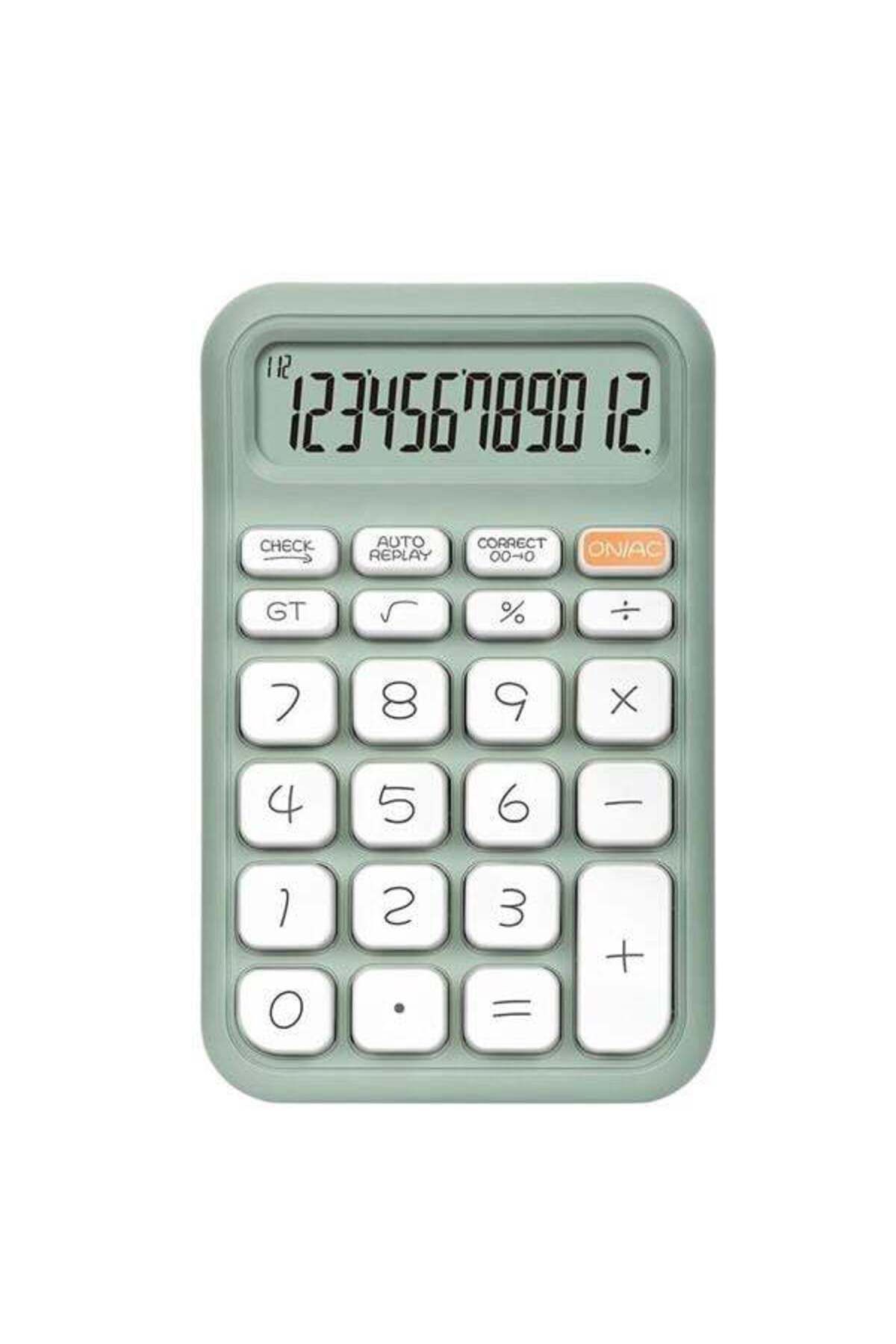 Modafiks Powermaster PM-25410 Yeşil 12 Haneli Hesap Makinesi