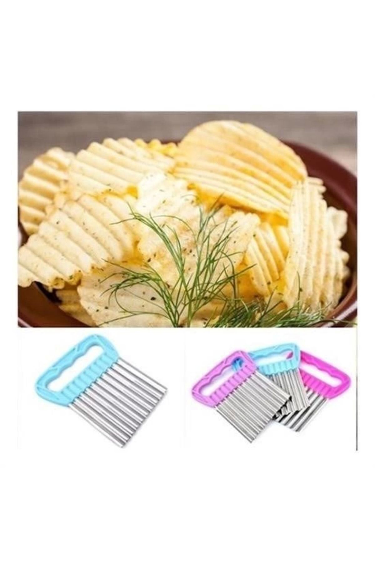 Emperium Pratik Kolay Patates Meyve Ve Sebze Dilimleyici Doğrama Bıçağı