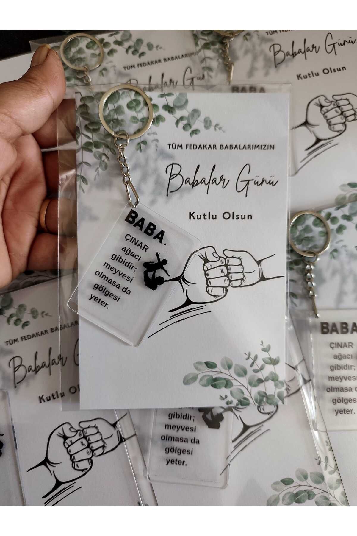 shop babalar günü hediyesi pleksi anahtarlık 10 adet