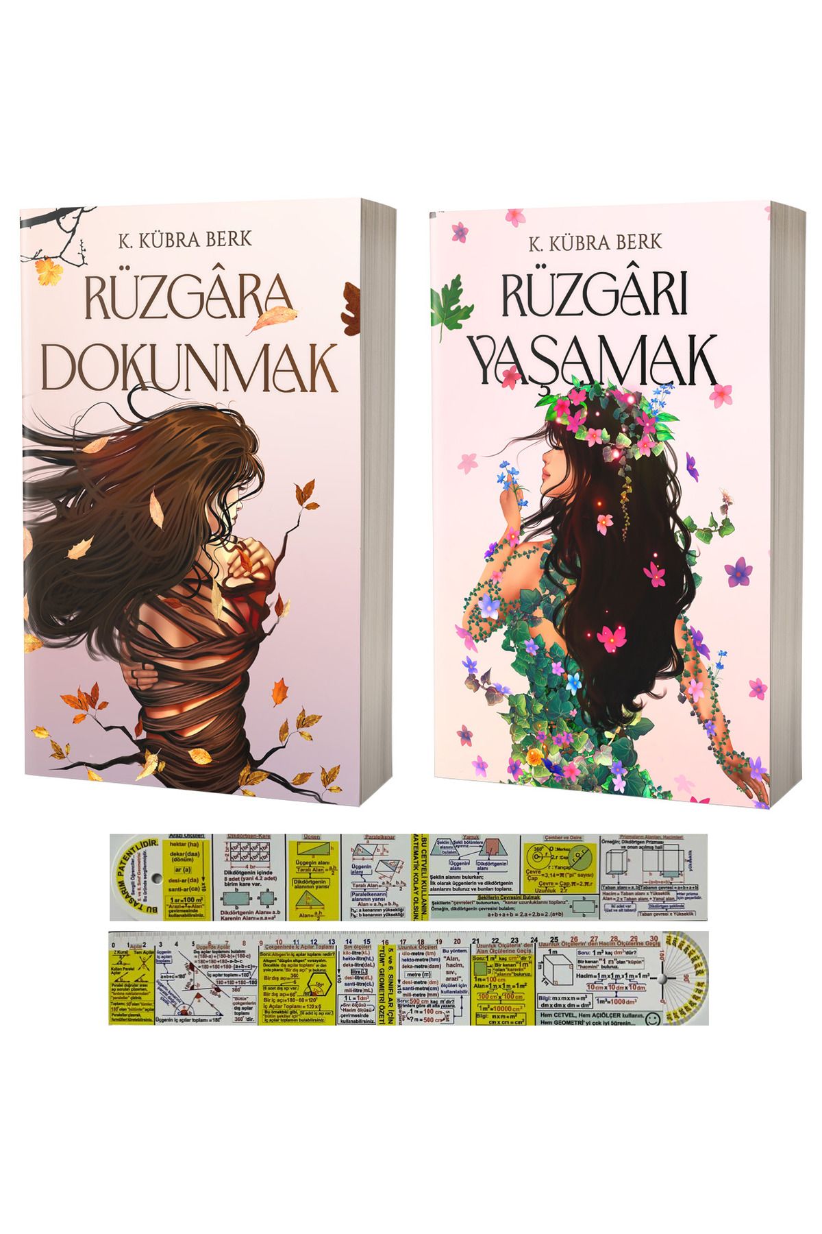 Artemis Yayınları K. Kübra Berk 2 Kitap / Rüzgara Dokunmak + Rüzgarı Yaşamak + Mat. Öğreten Cetvel