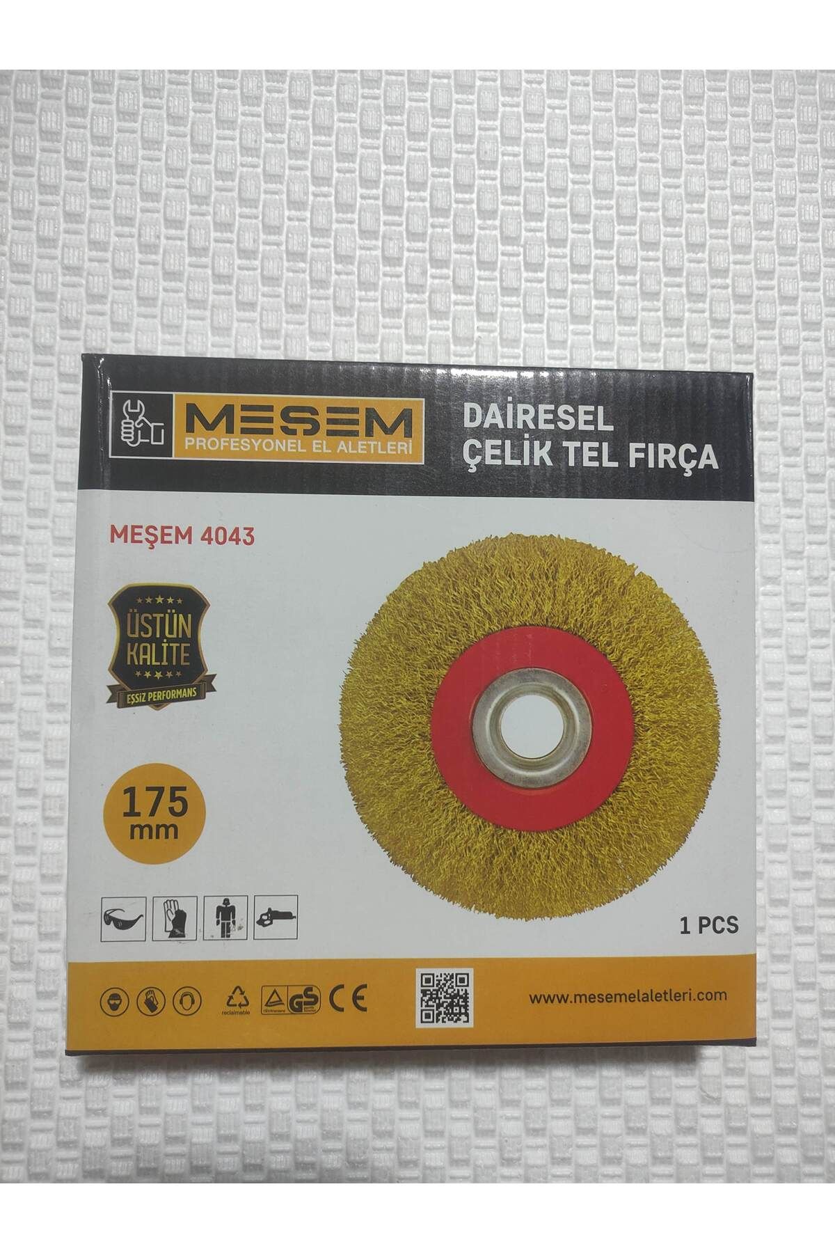 Meşem MESEM DAİRESEL .ELİK TEL FIRÇA 175 MM ÜSTÜN KALİTELİ 4043