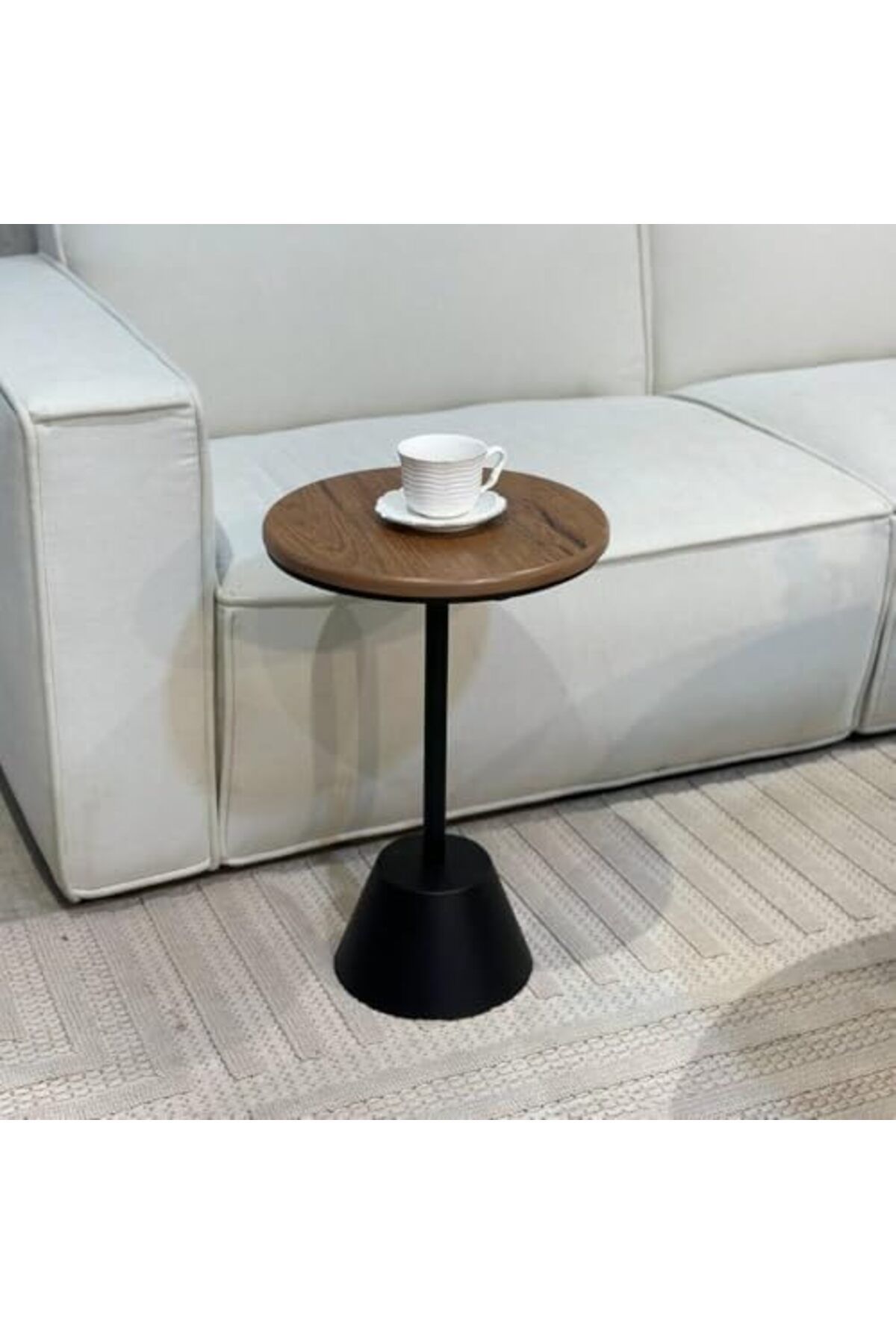 l'elefante-Set Of 6 Nested Coffee And Side Tables With Solid Wooden Surface And Metal Base 3