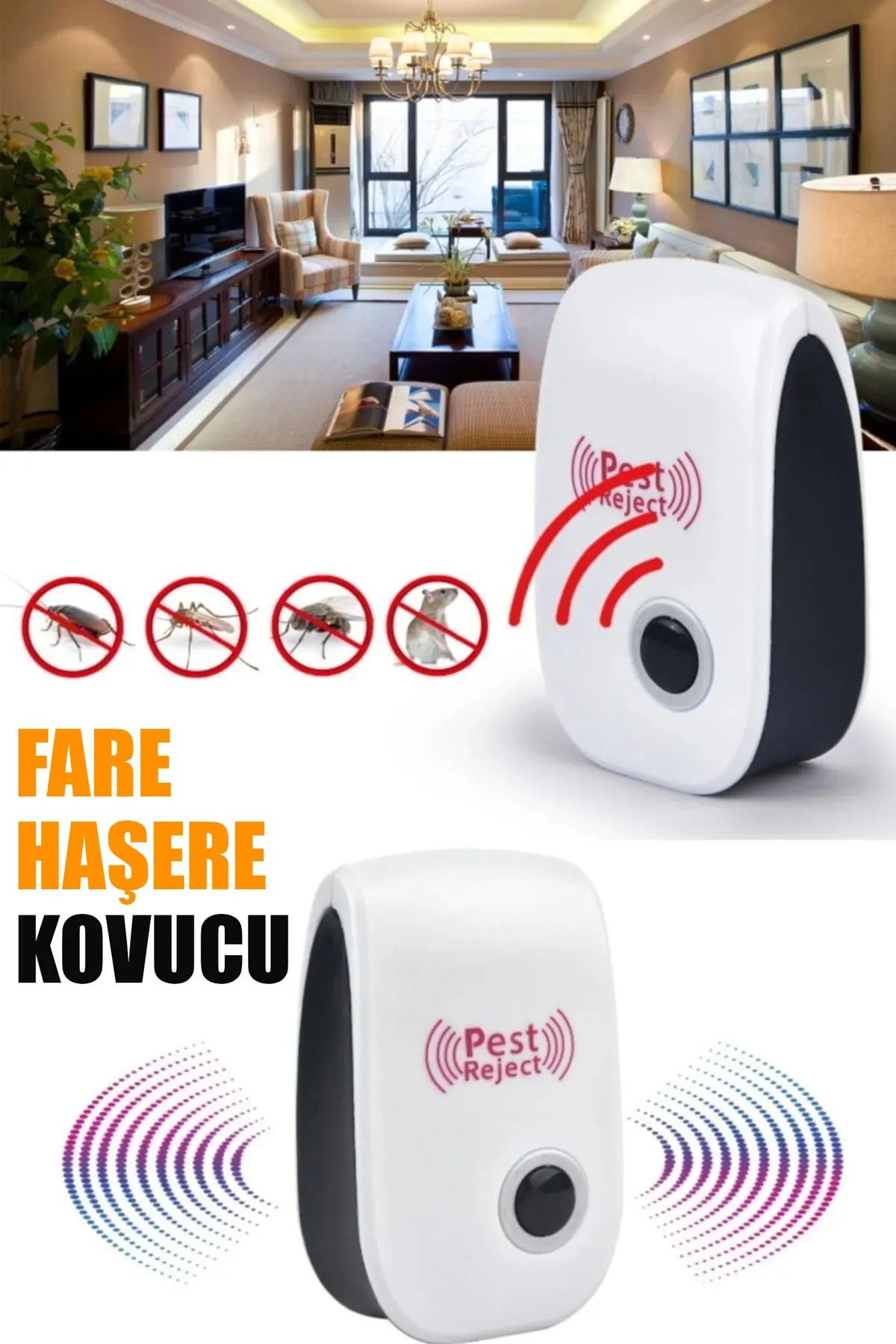 harry Ultrasonik Haşere Kovucu, Ultrasonik Kemirgen Kovucu Böcek Kovucu, Ultrasonik Sivrisinek Kovucu