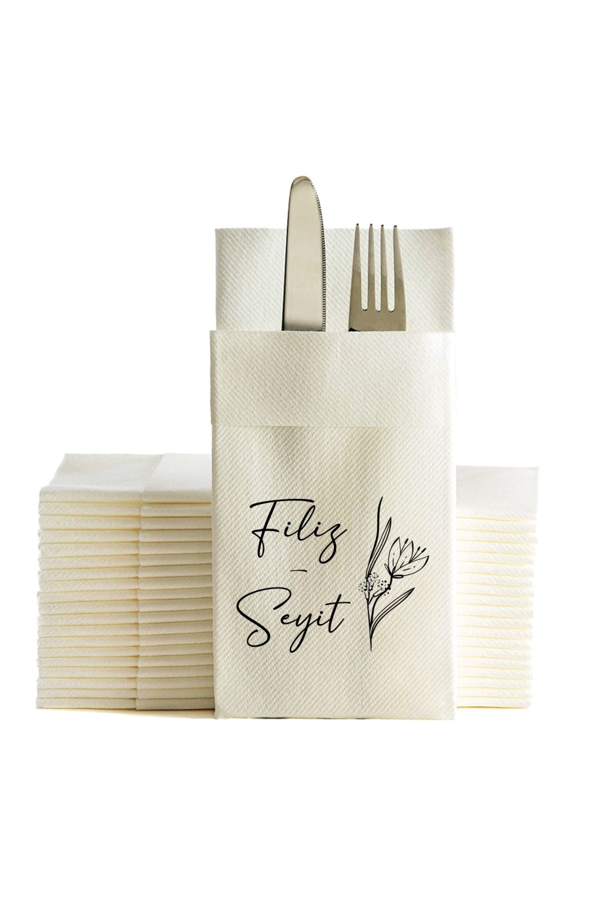 NapkinStore Luna Kişiye Özel Airlaid Peçete 25 Adet