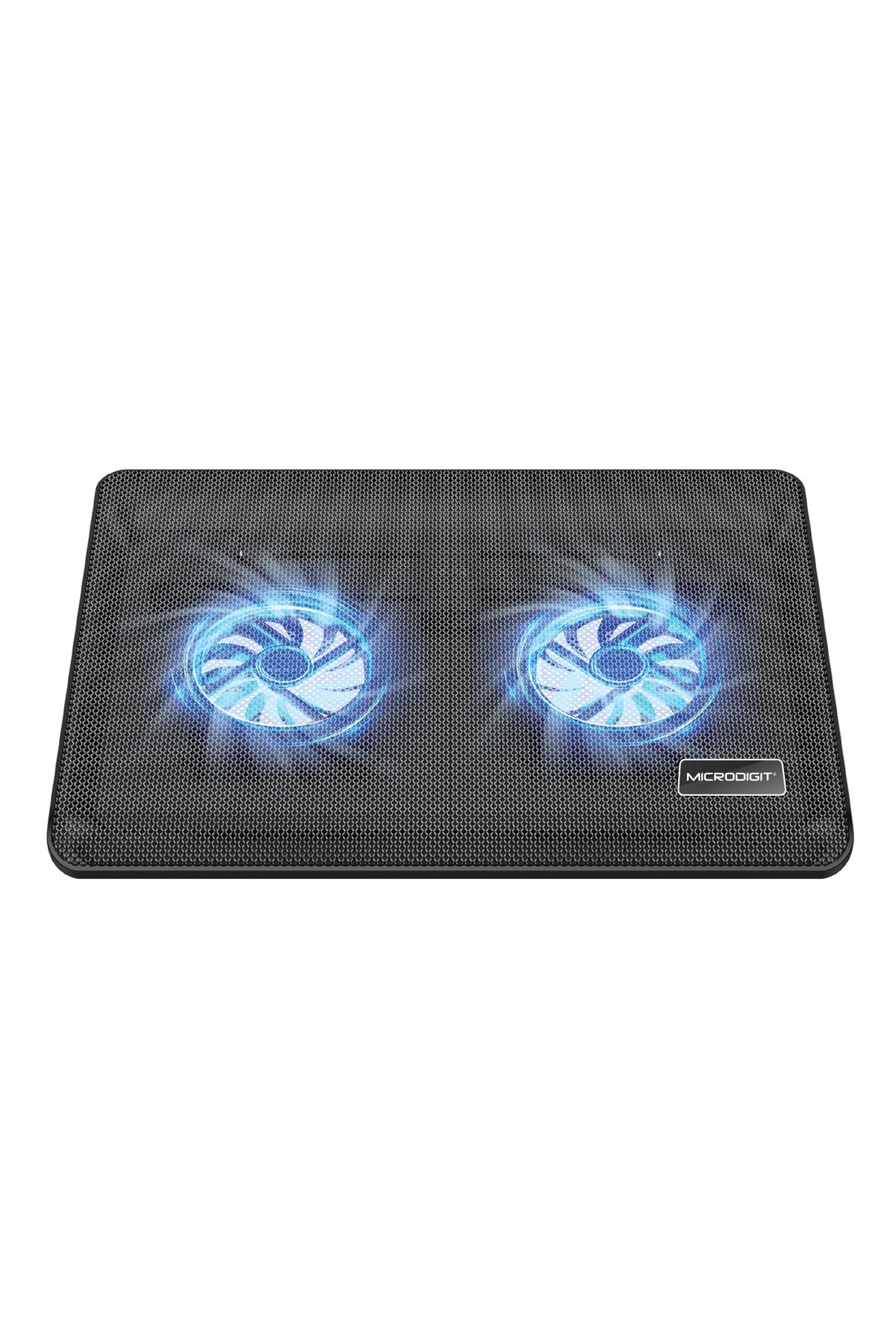 Microdigit-Notebook Cooling Pad, Dual Fan, LED Light, USB Powered, Silent Fast Cooling - MD455CP 2