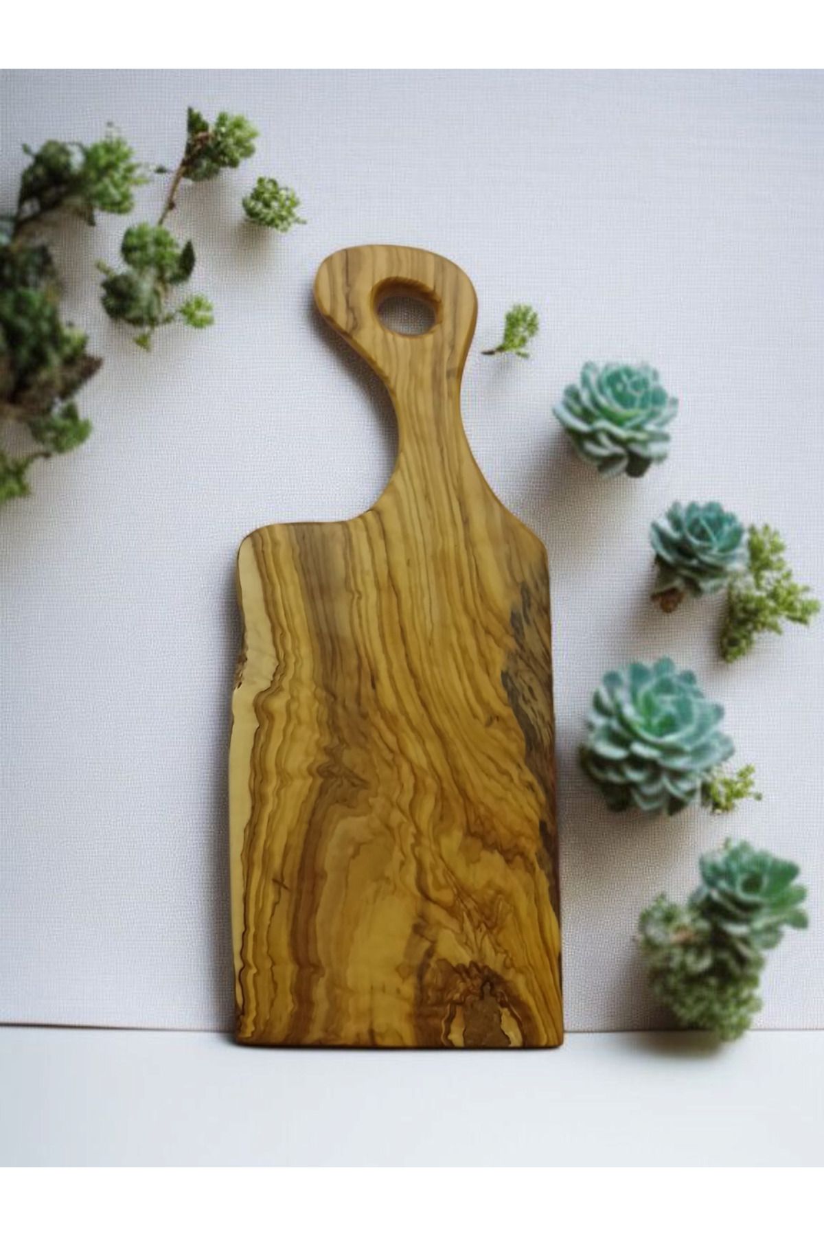 Aksoy Wood ZEYTİN AĞACI KESME ve SUNUM TAHTASI 20x45x2.5 cm