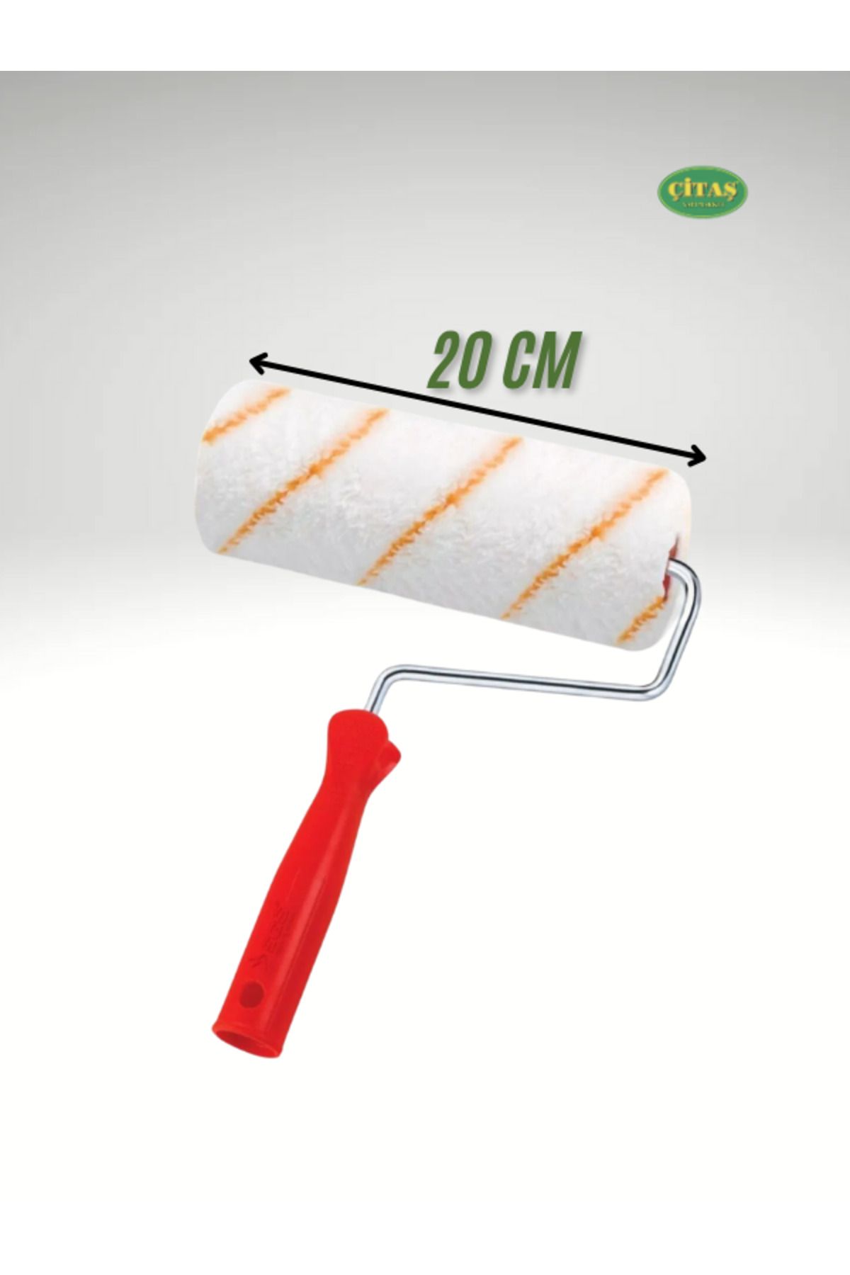 ÇİTAŞ 20 CM KIRMIZI TAVAN BOYASI - DUVAR BOYASI İÇİN SATEN RULO BADANA RULOSU