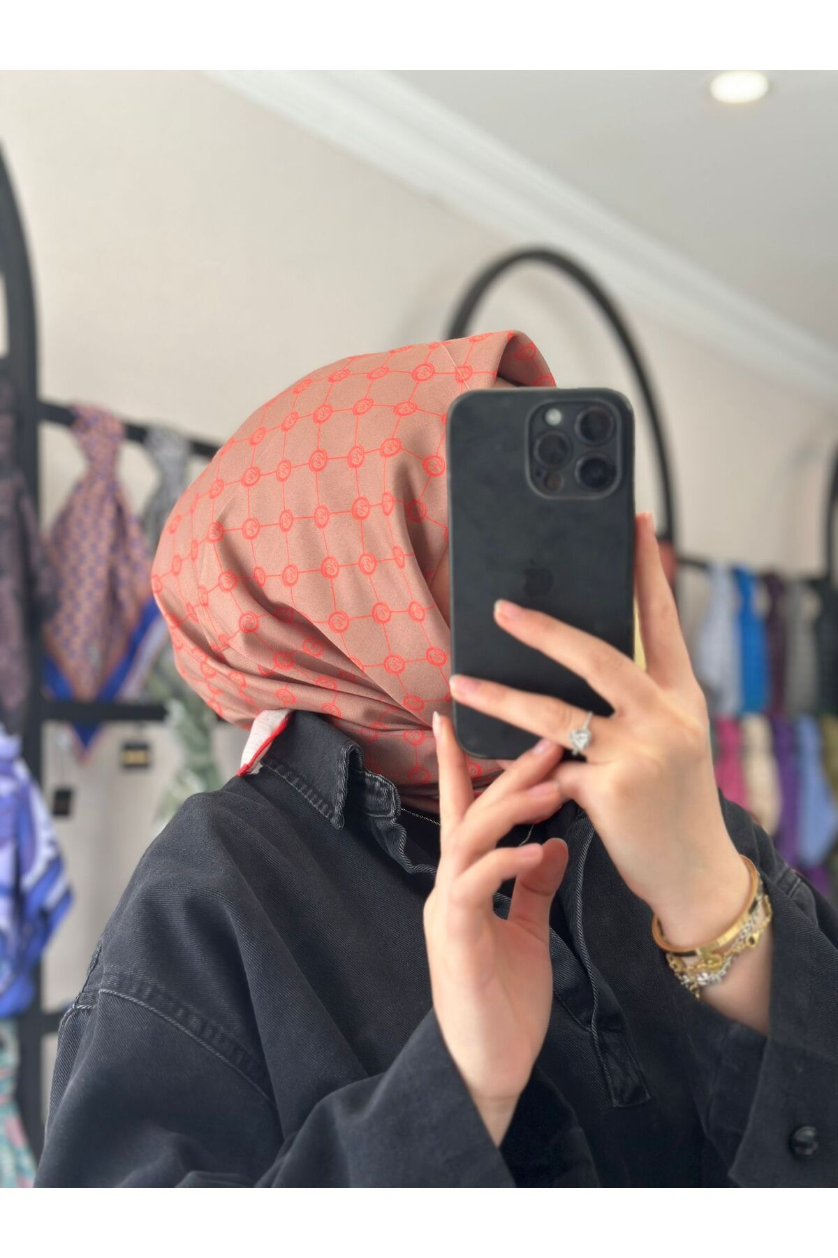 MONOOR MONOGRAM DESEN SOFT EŞARP