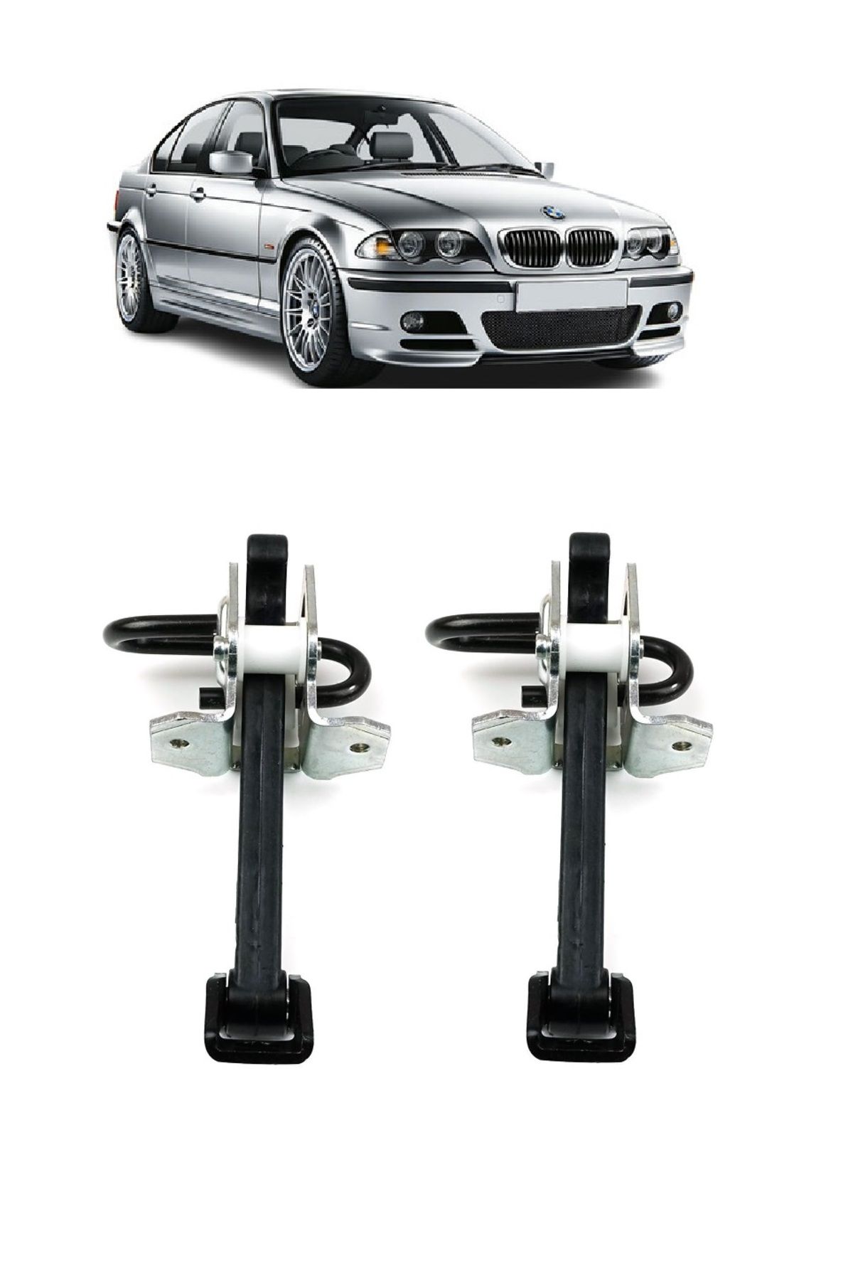 CMEPARTS Bmw 3 Serisi E46 1997-2006 Uyumlu Ön Kapı Gergisi Sağ + Sol Takım 2 Adet 51218160959